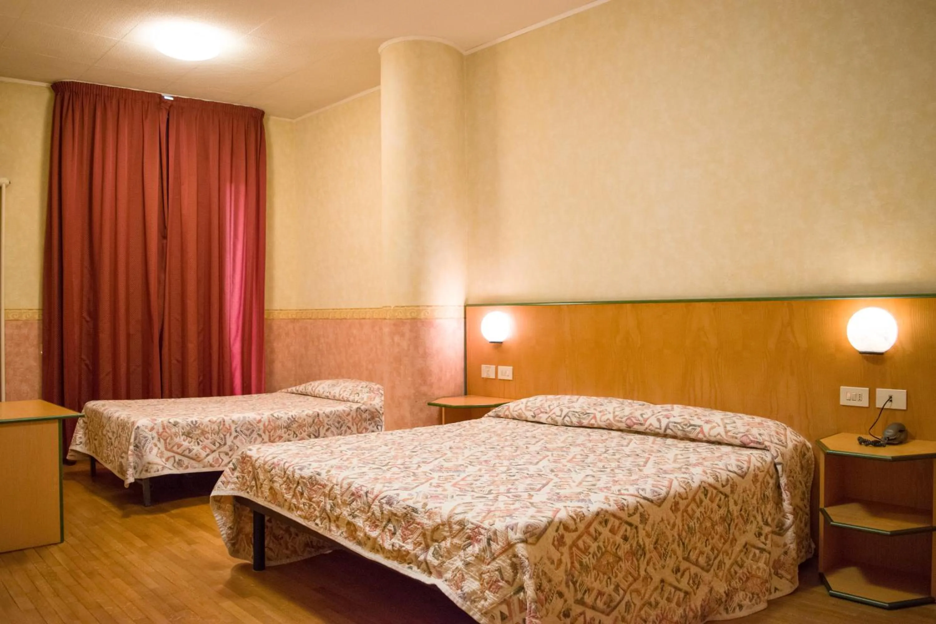 Bed in Hotel Baffo Rosso