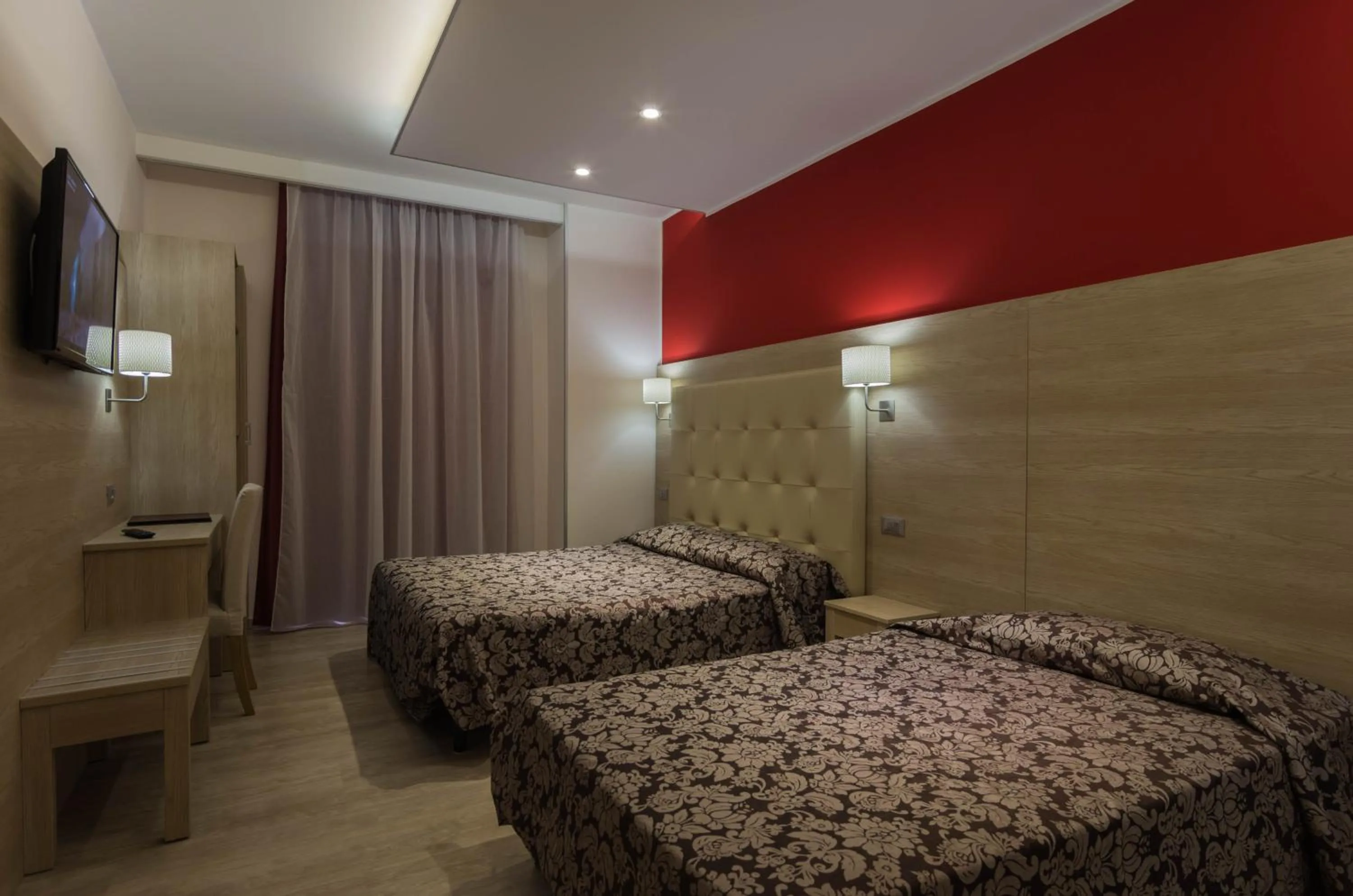 Bed in Hotel Baffo Rosso