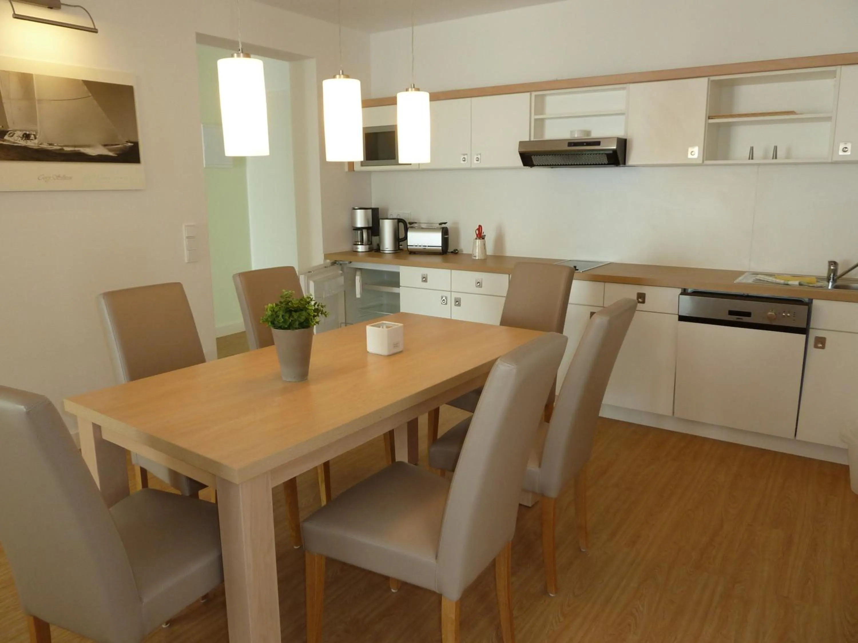 Kitchen or kitchenette in Hotel Goor und Apartmenthaus