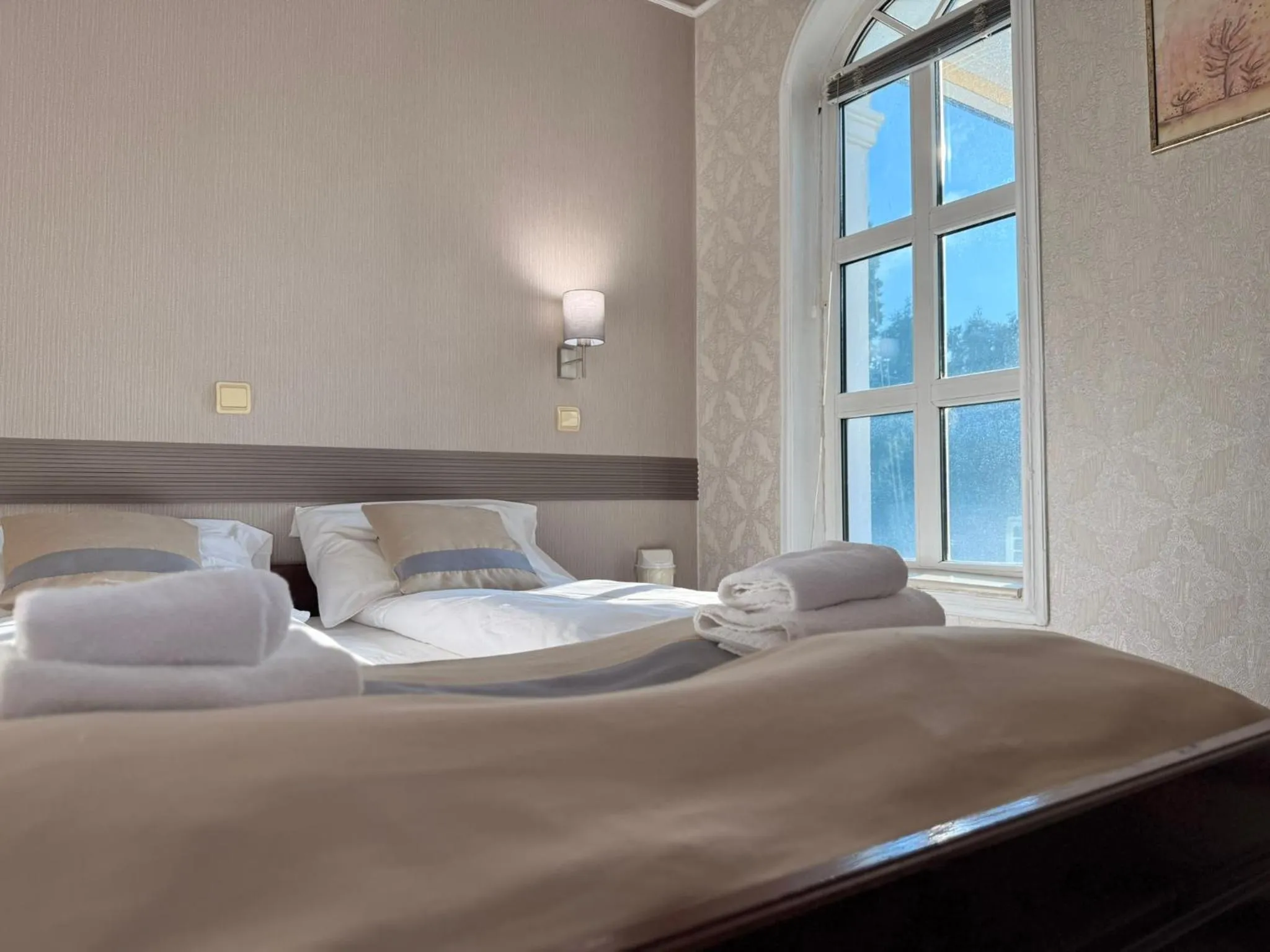 Bed in Garni Hotel Lav