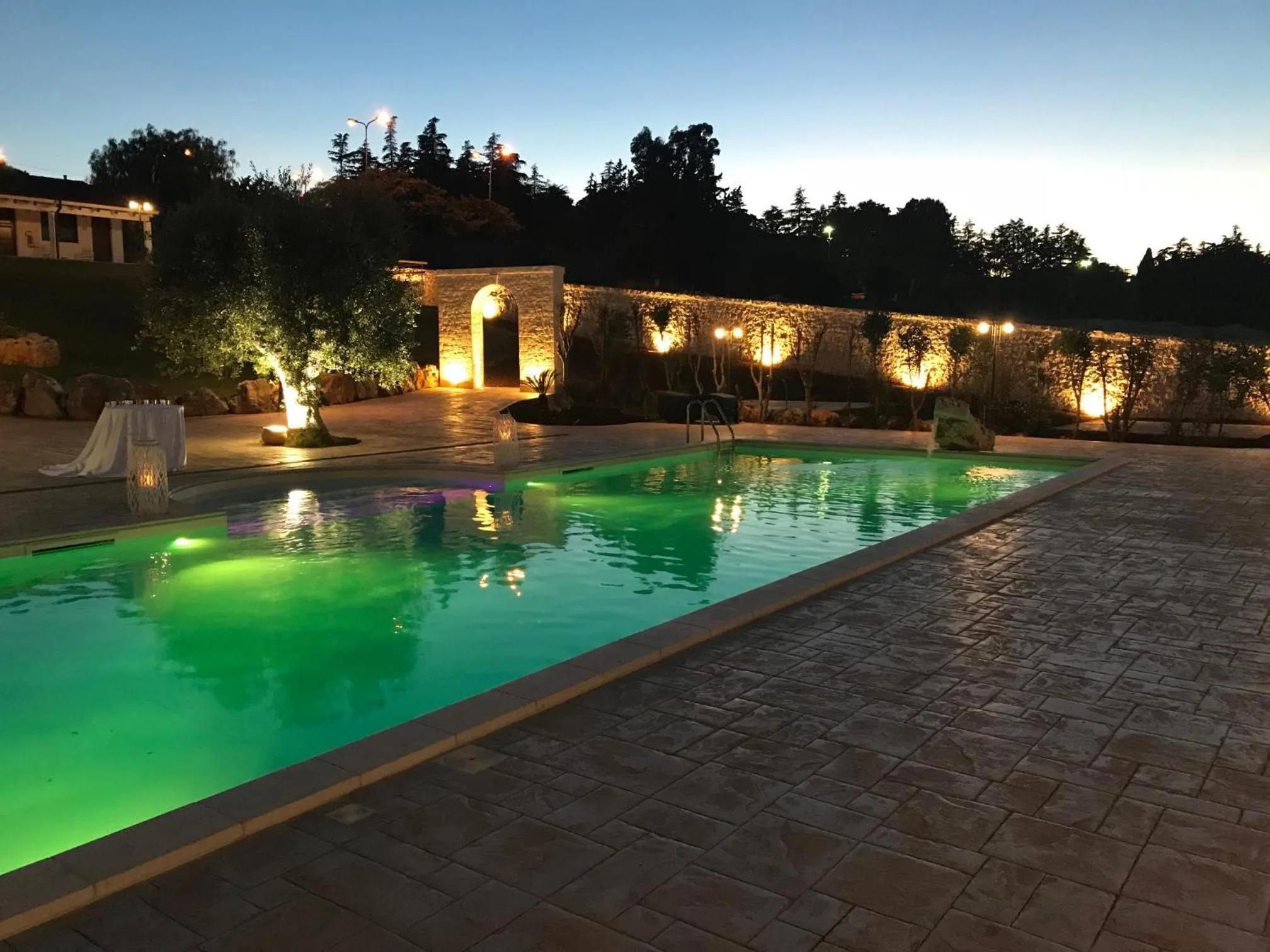Pool view in Relais Masseria Serritella