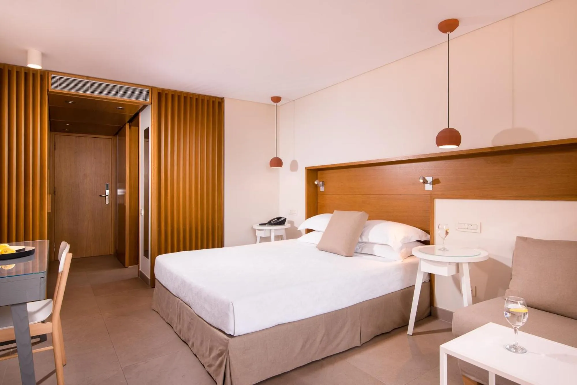 Bed in Kernos Beach Hotel & Bungalows