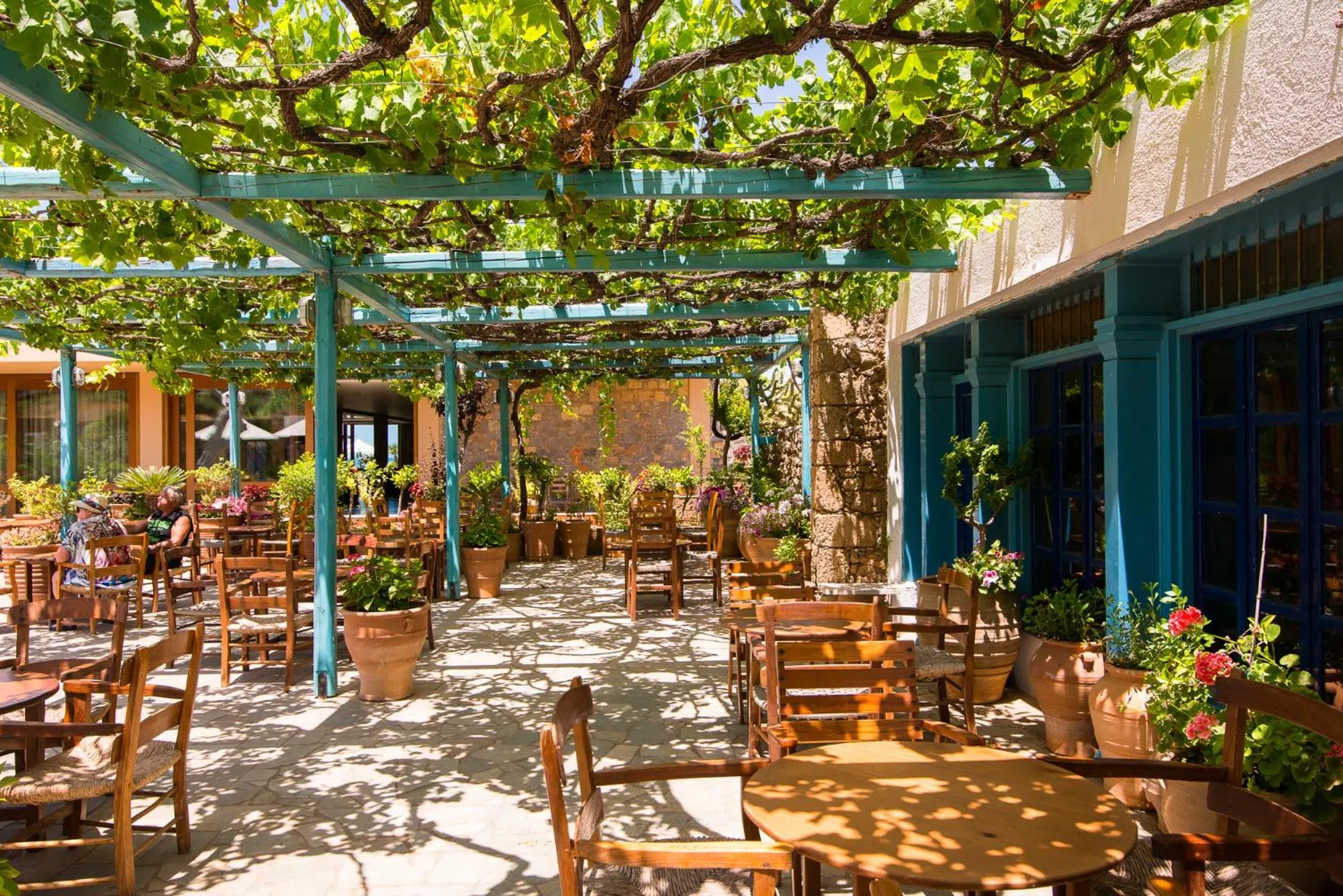 Patio in Kernos Beach Hotel & Bungalows