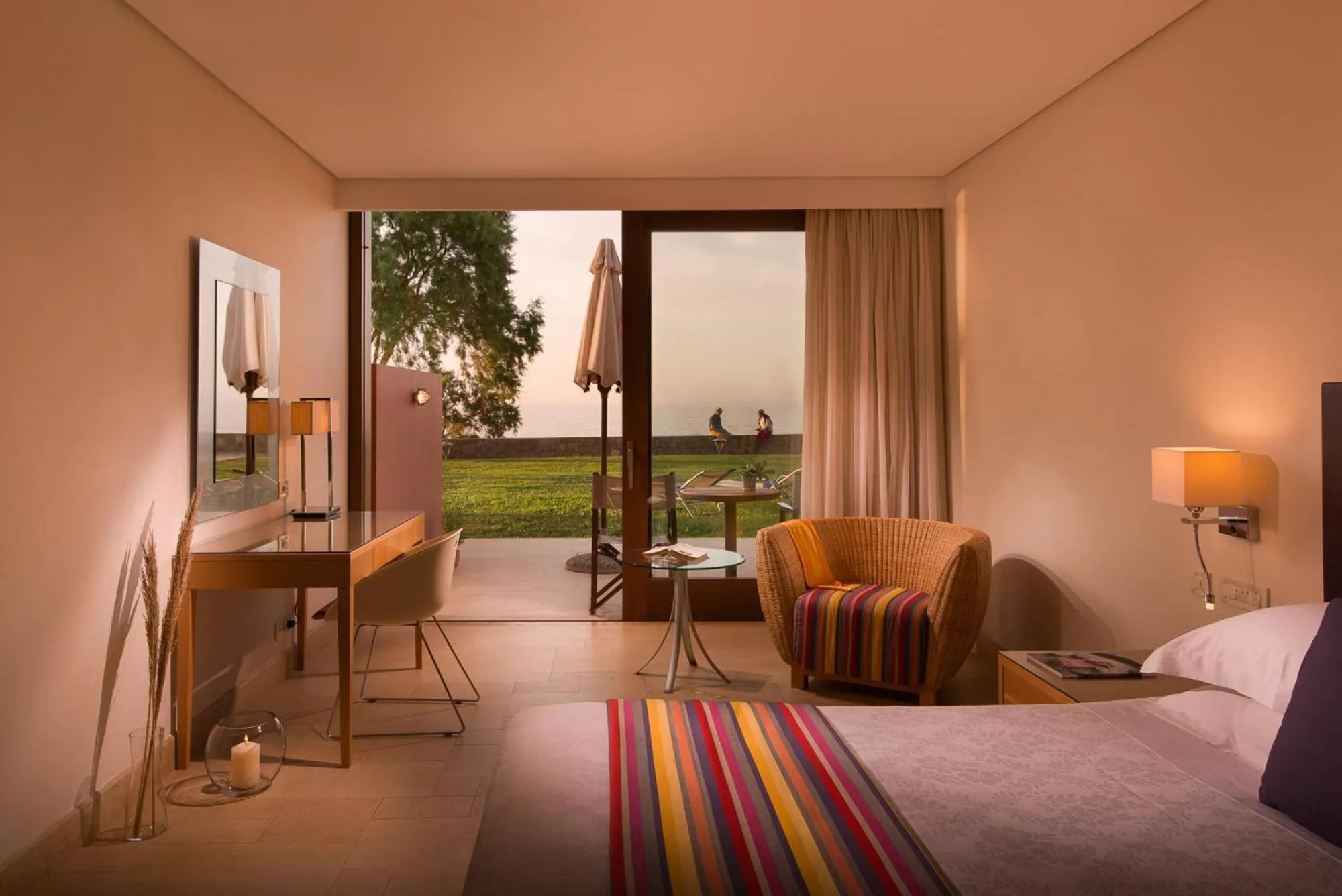 Bed in Kernos Beach Hotel & Bungalows