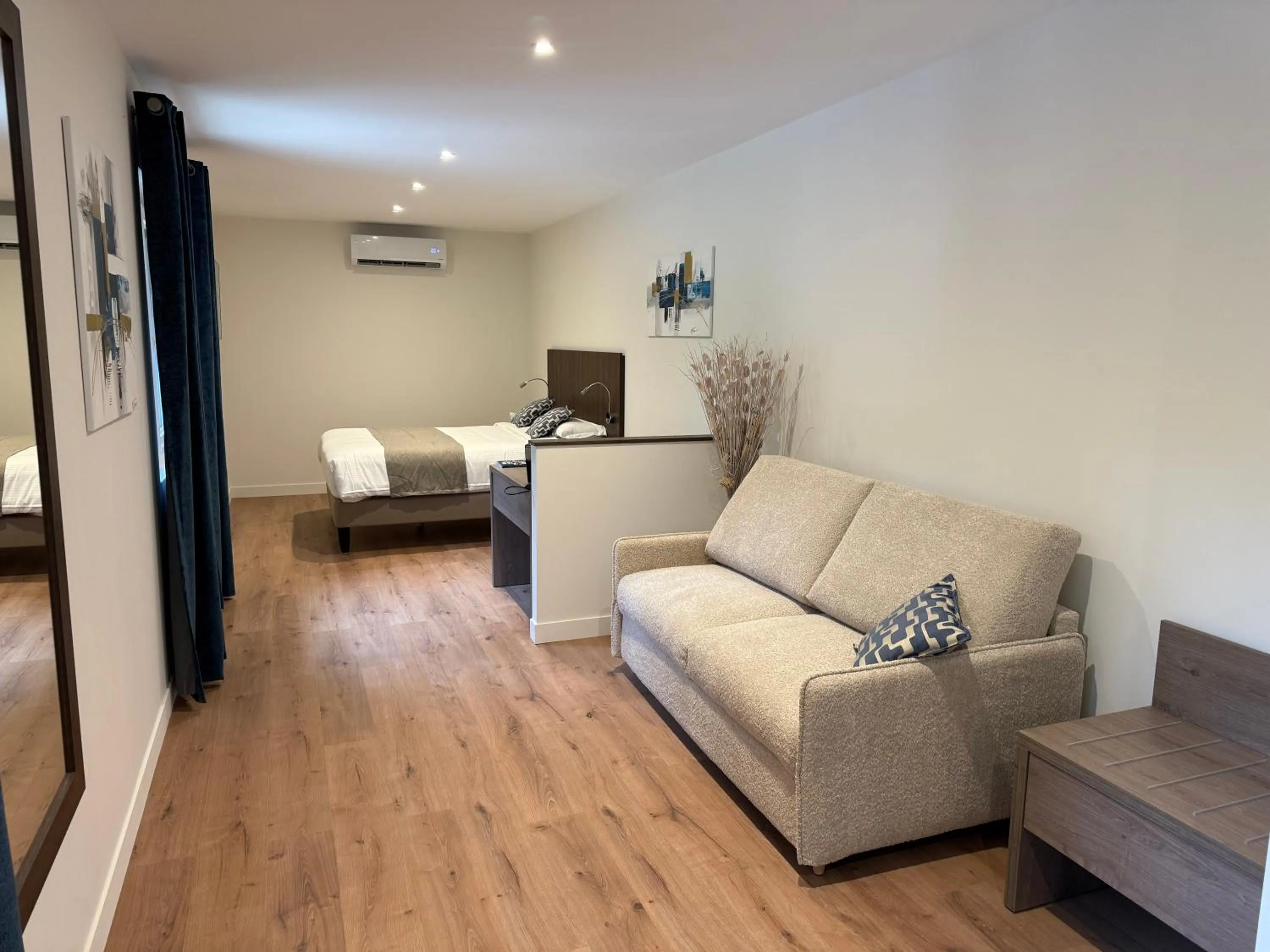 Seating area in Logis Hotel Le Petit Casset