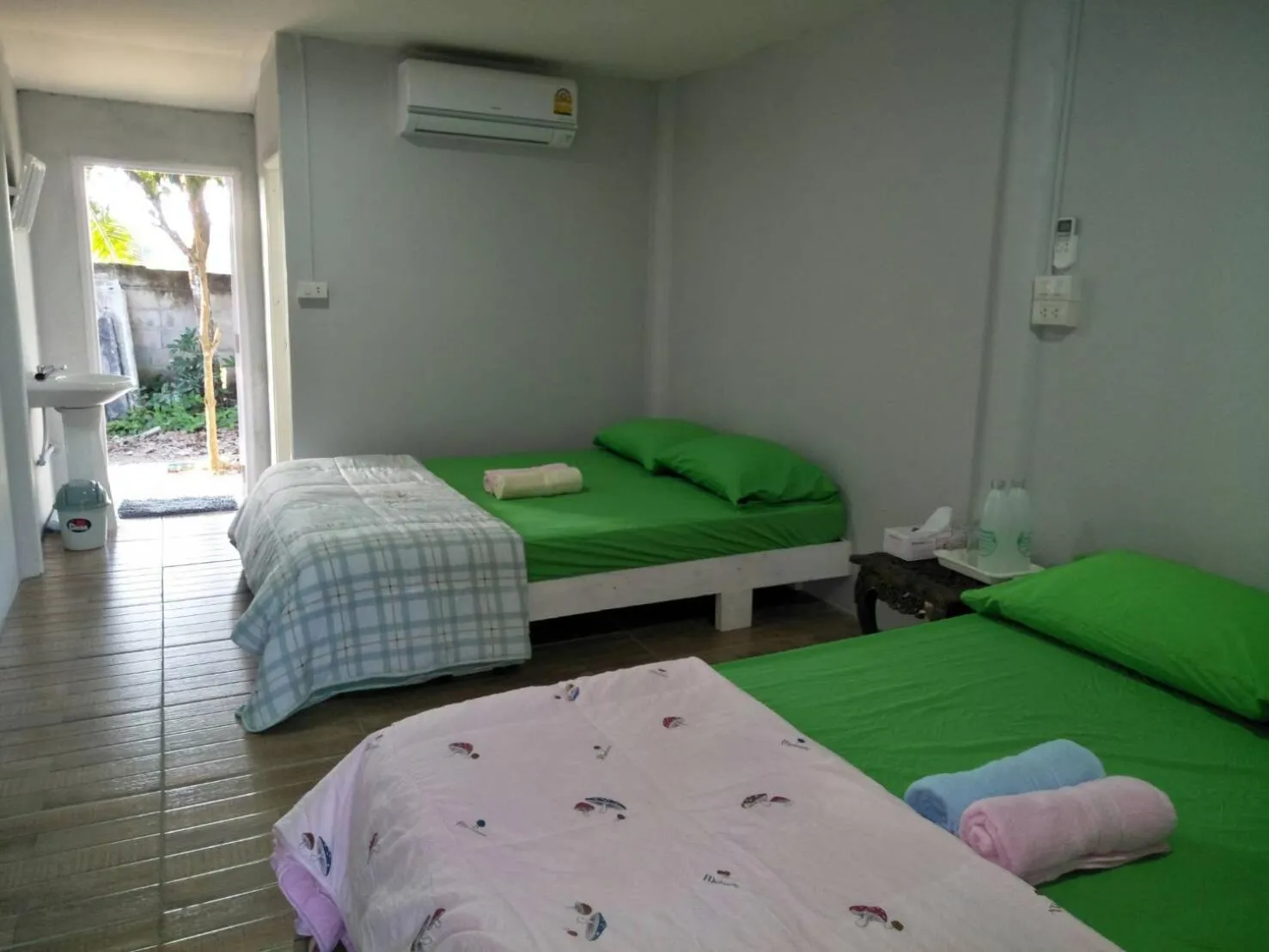 Bed in Oui Kaew Homestay