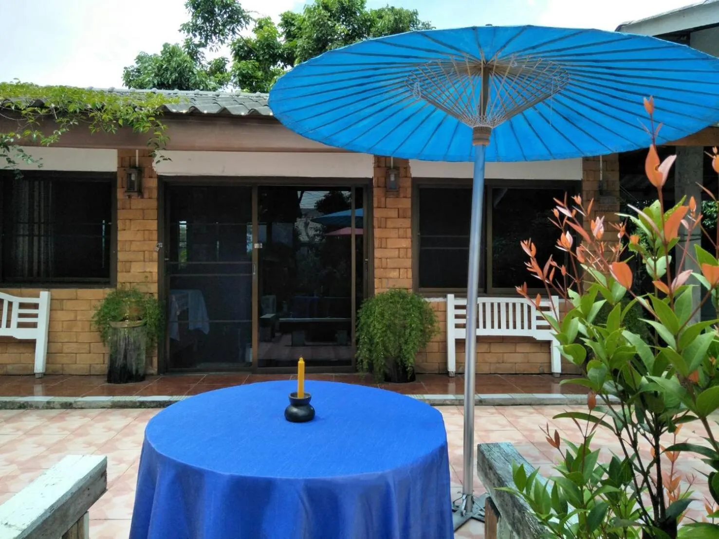 Patio in Oui Kaew Homestay