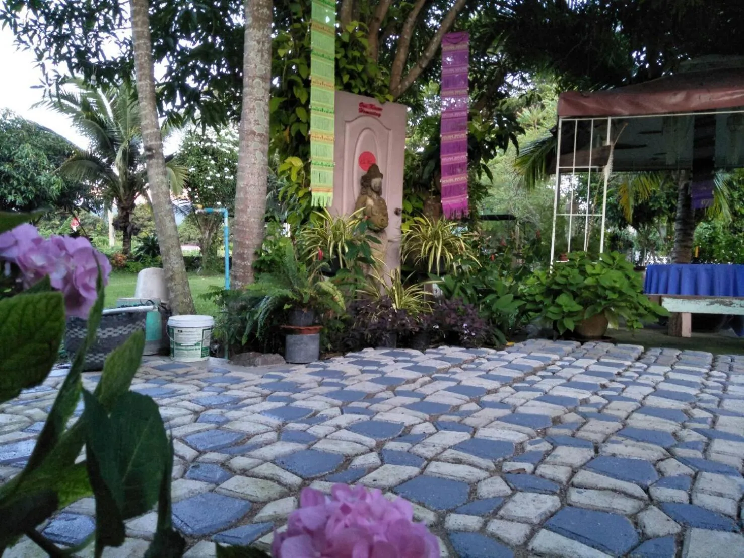 Decorative detail in Oui Kaew Homestay