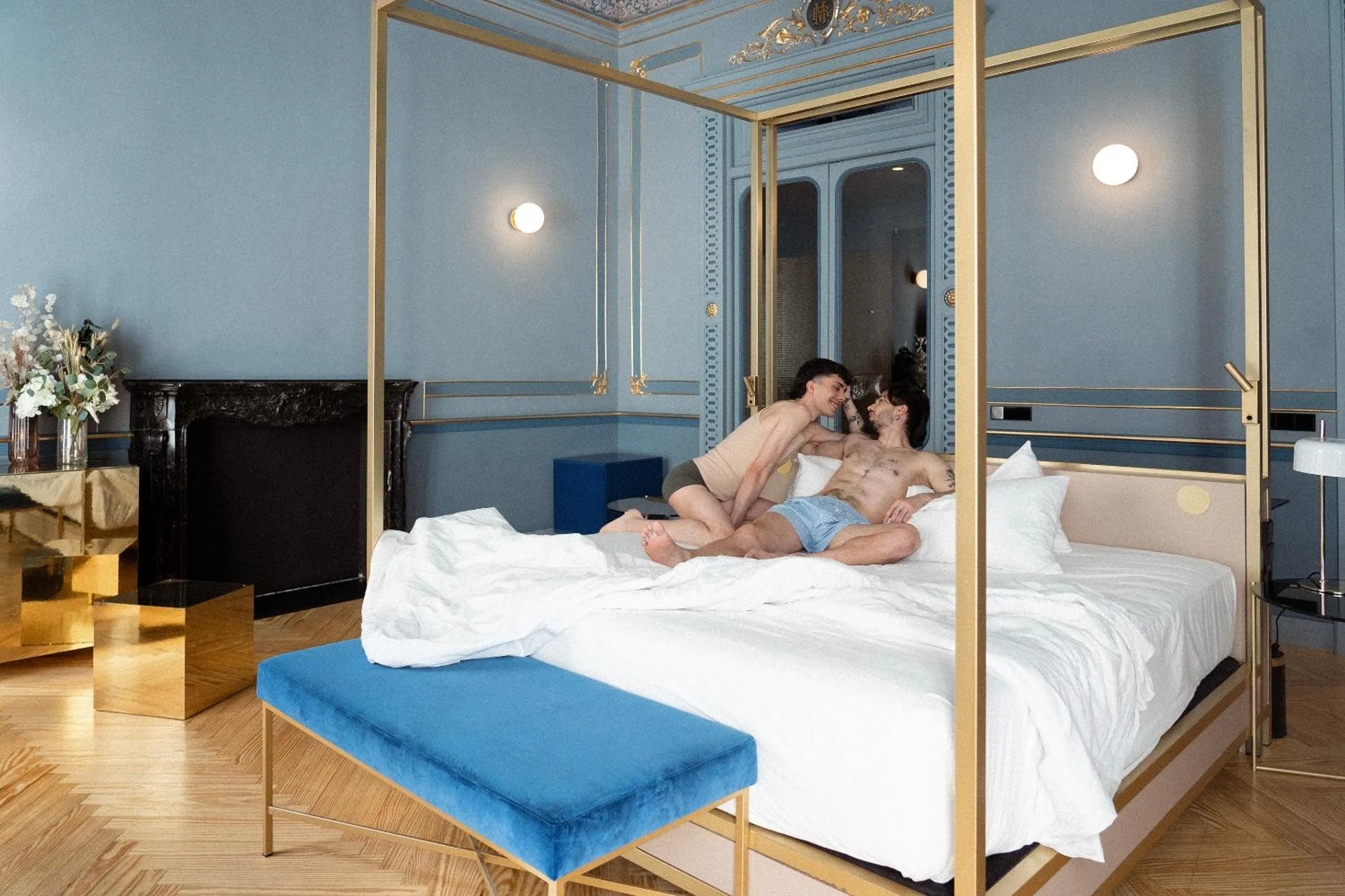 Bedroom, Bed in Axel Hotel Madrid - Adults Only