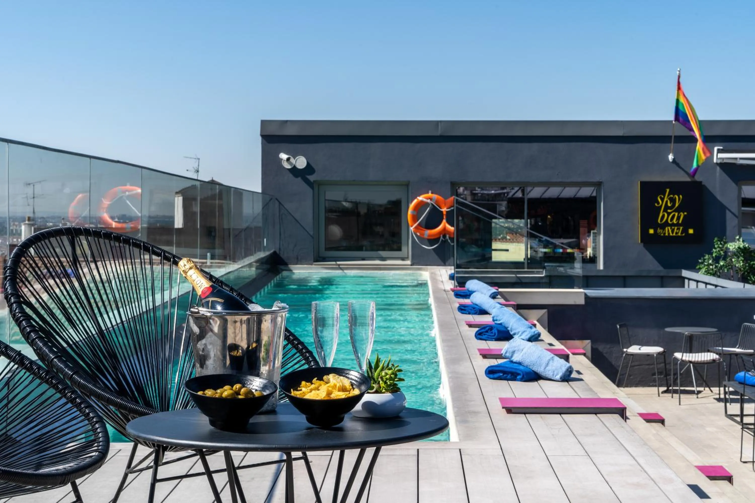 Swimming pool in Axel Hotel Madrid - Adults Only