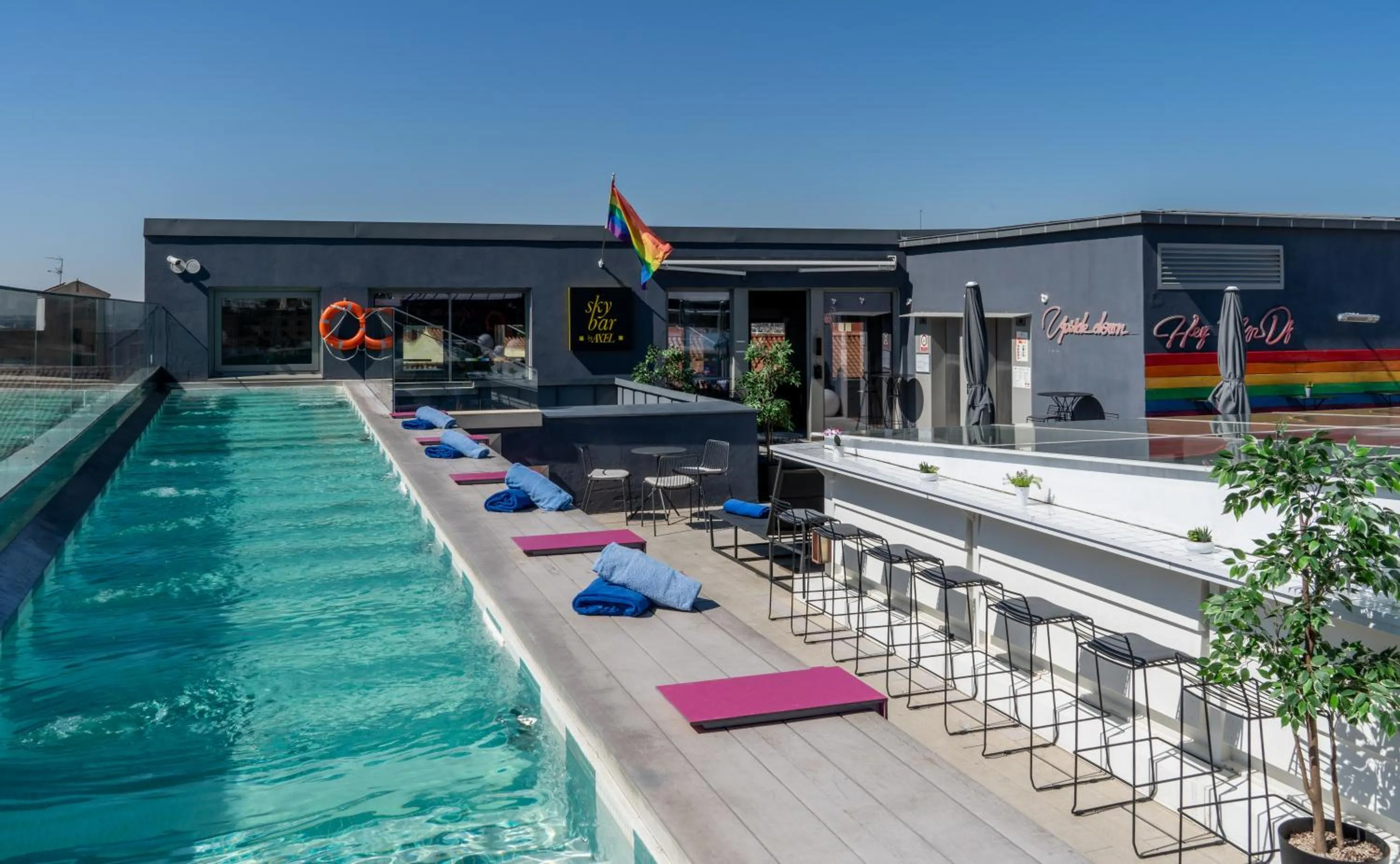 Swimming pool in Axel Hotel Madrid - Adults Only