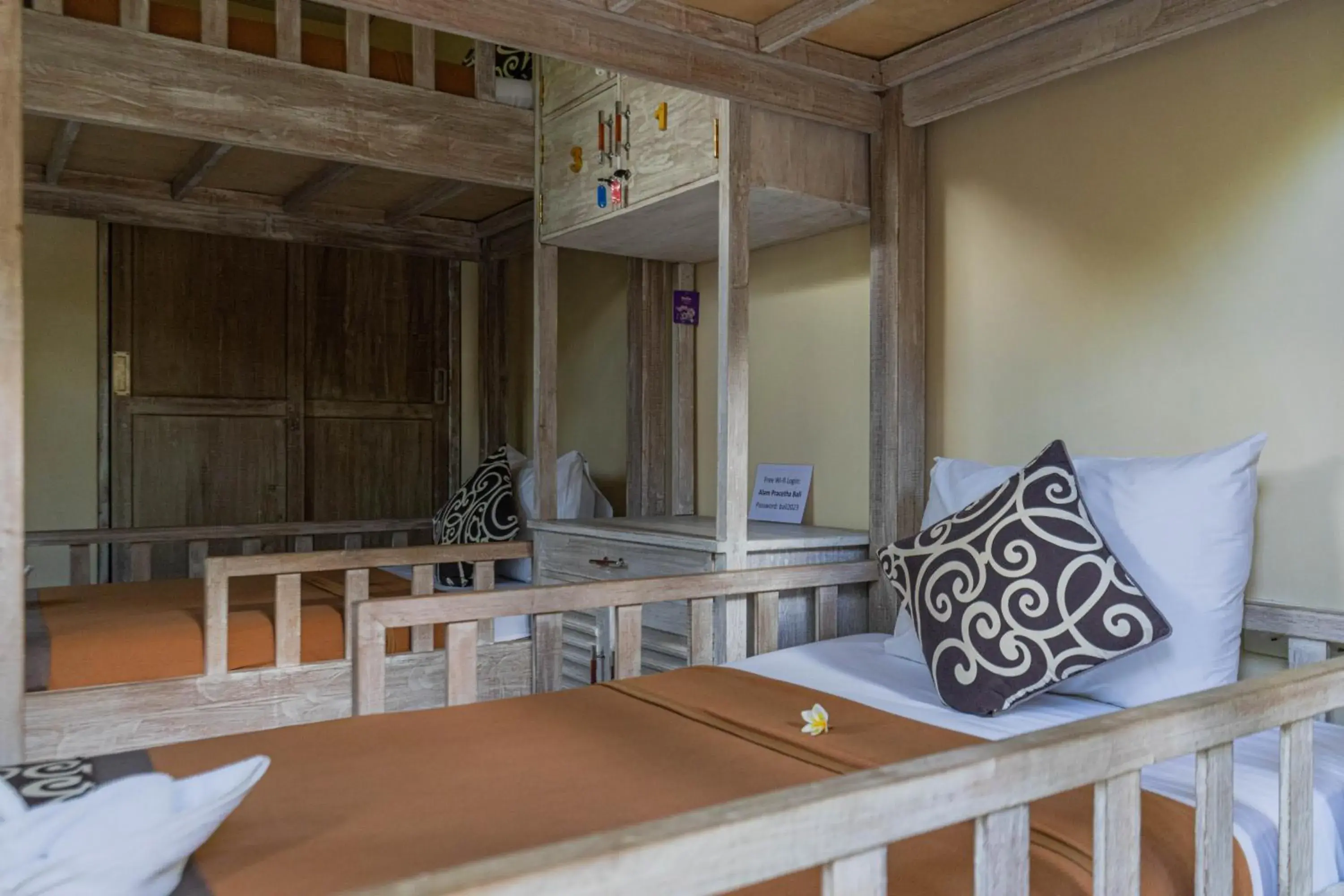 Bed in 4-Bed Mixed Dormitory Room in Alam Pracetha Bali Ubud Bed in 4-Bed Mixed Dormitory Room in Alam Pracetha Bali Ubud