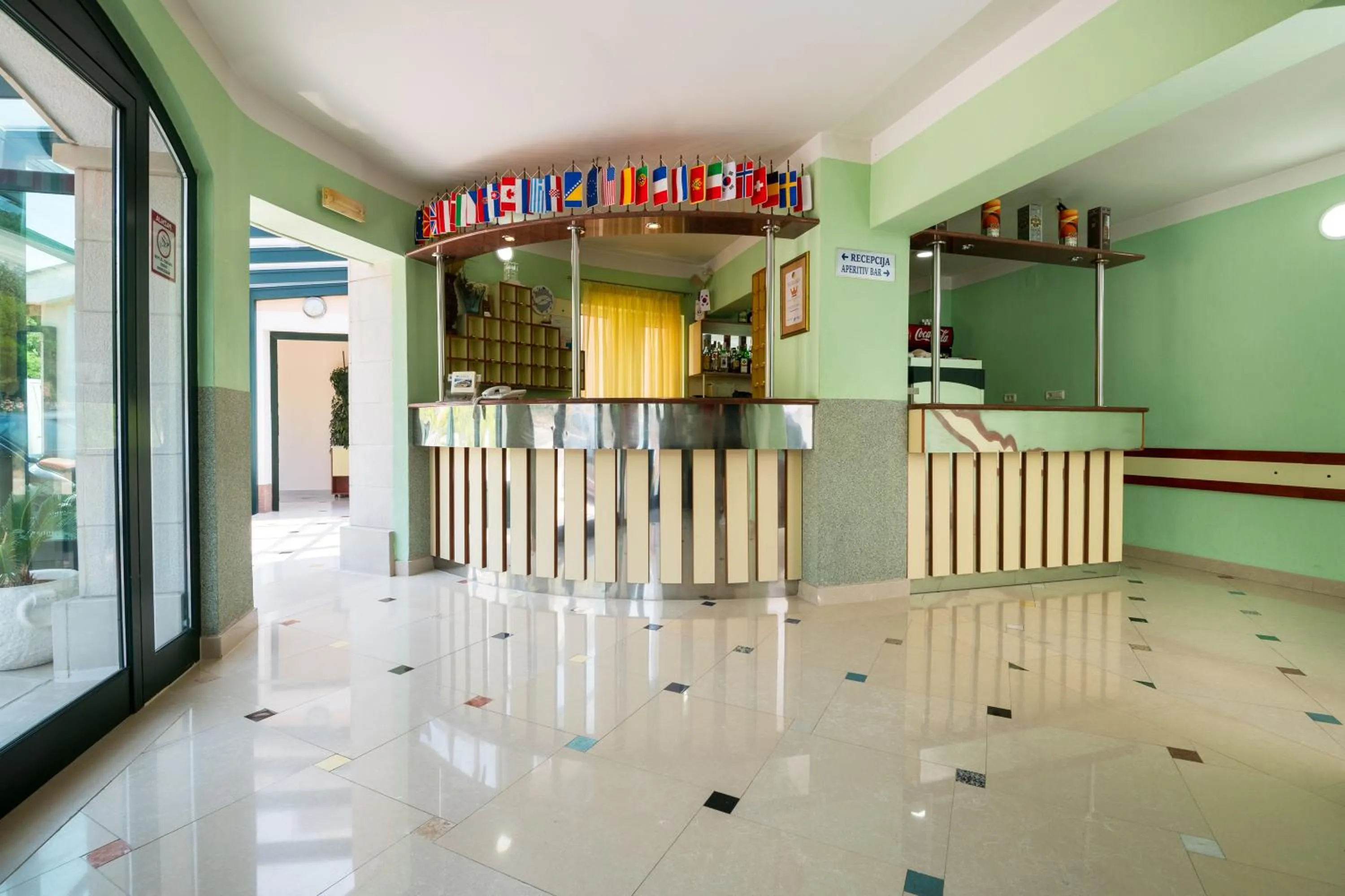 Lobby or reception in Hotel Adria