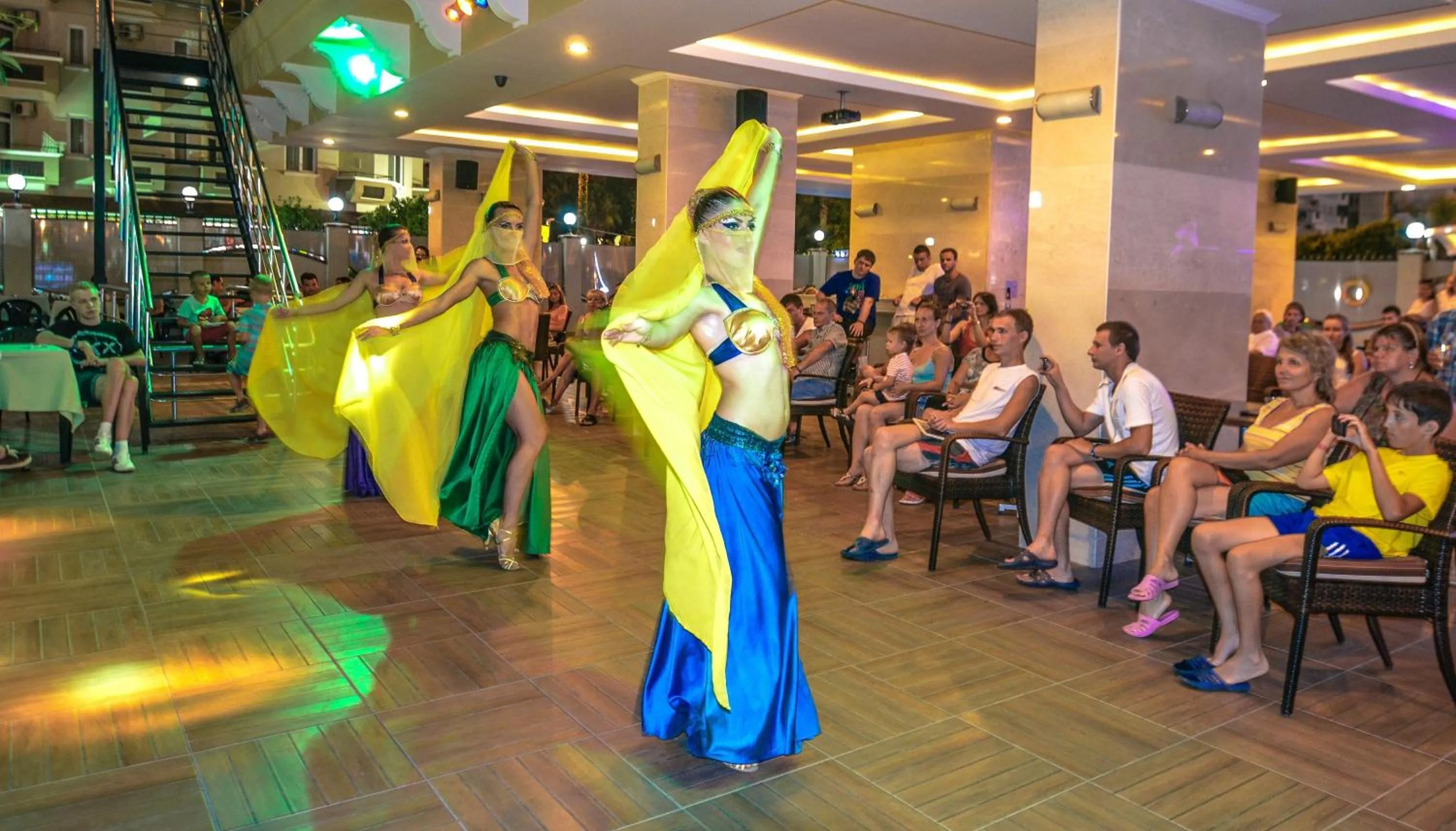 Evening entertainment in Artemis Princess Hotel