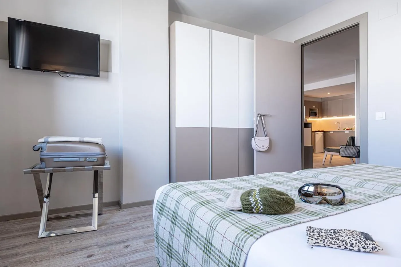 Bed in Apartamentos Caribou