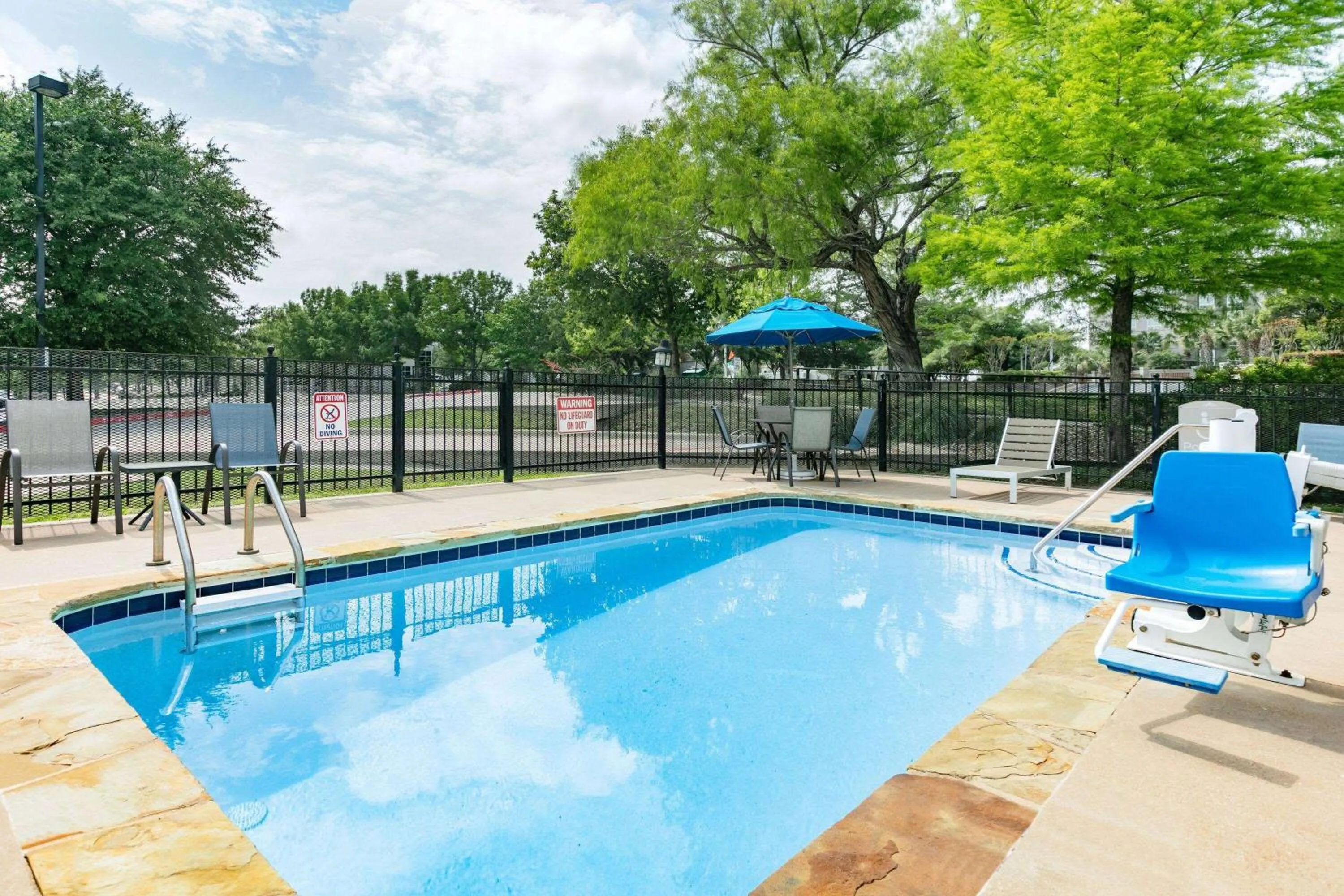 Pool view in Microtel Inn & Suites by Wyndham Austin Airport