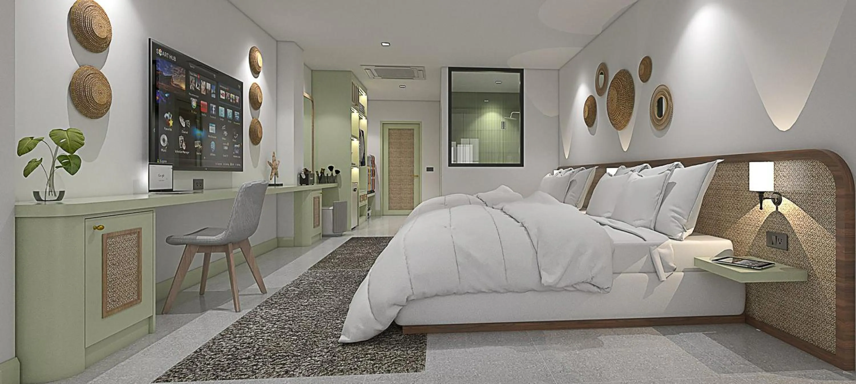 Bed in Anantasila Beach Resort Hua Hin