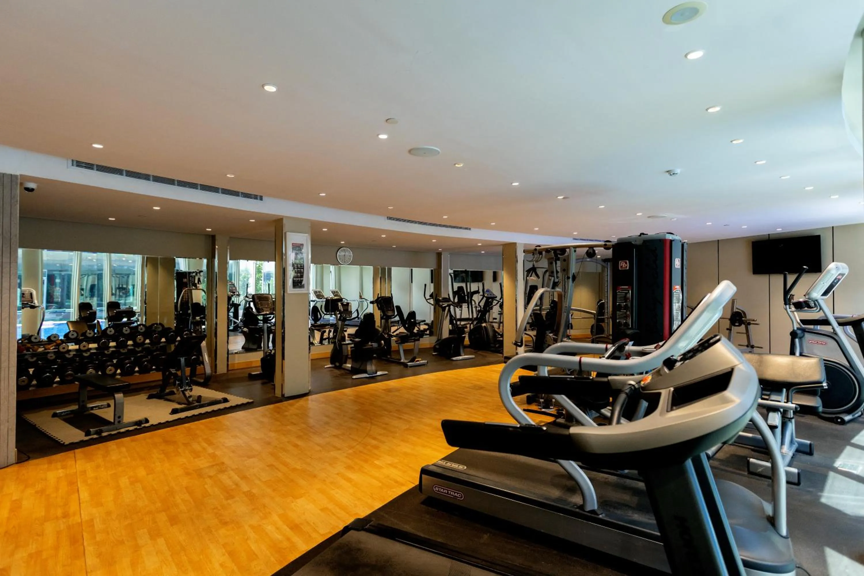 Fitness centre/facilities in Ramada Hotel & Suites by Wyndham Al Qassim