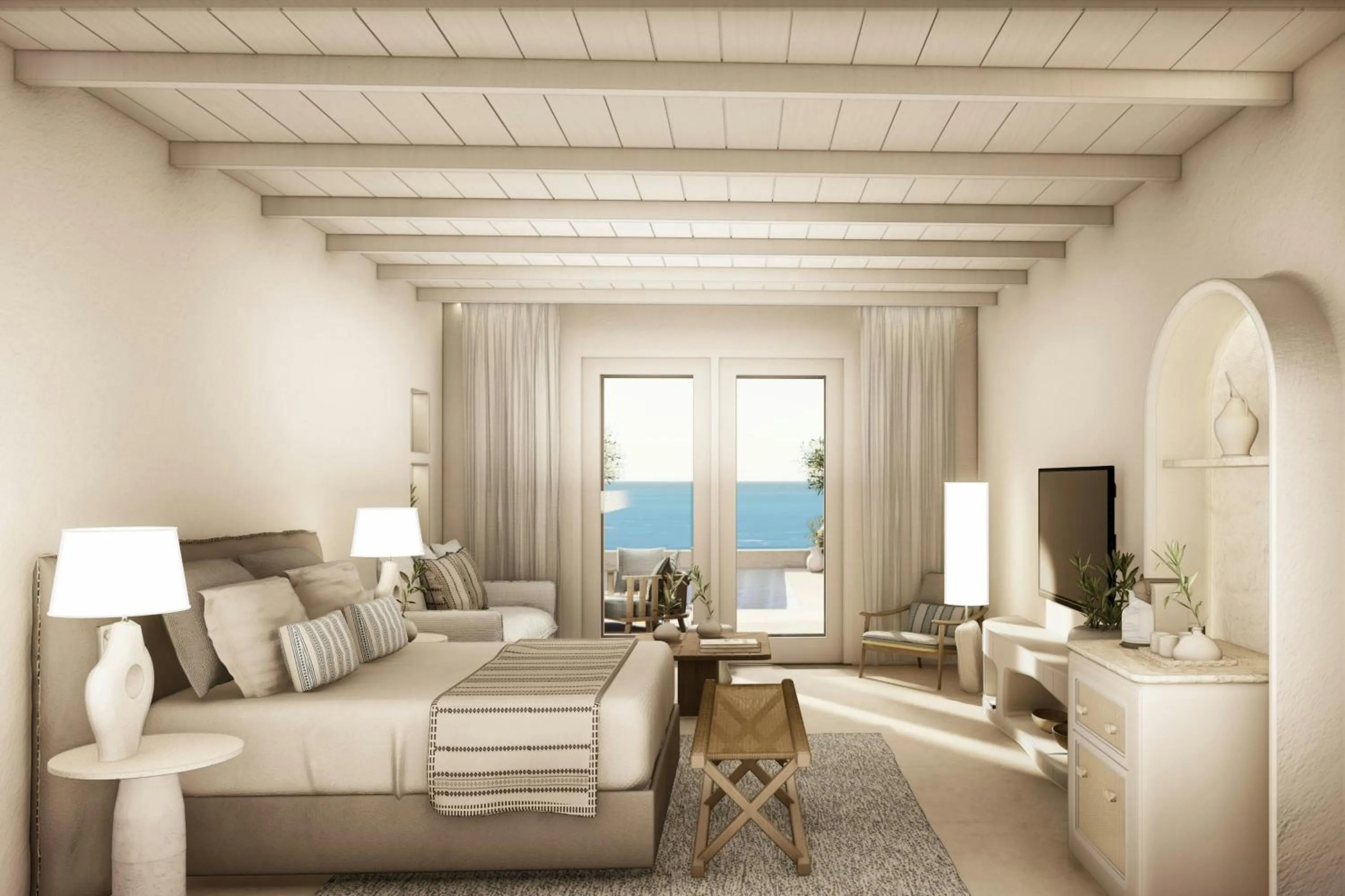 Swimming pool in Patmos Aktis, a Luxury Collection Resort & Spa, Greece