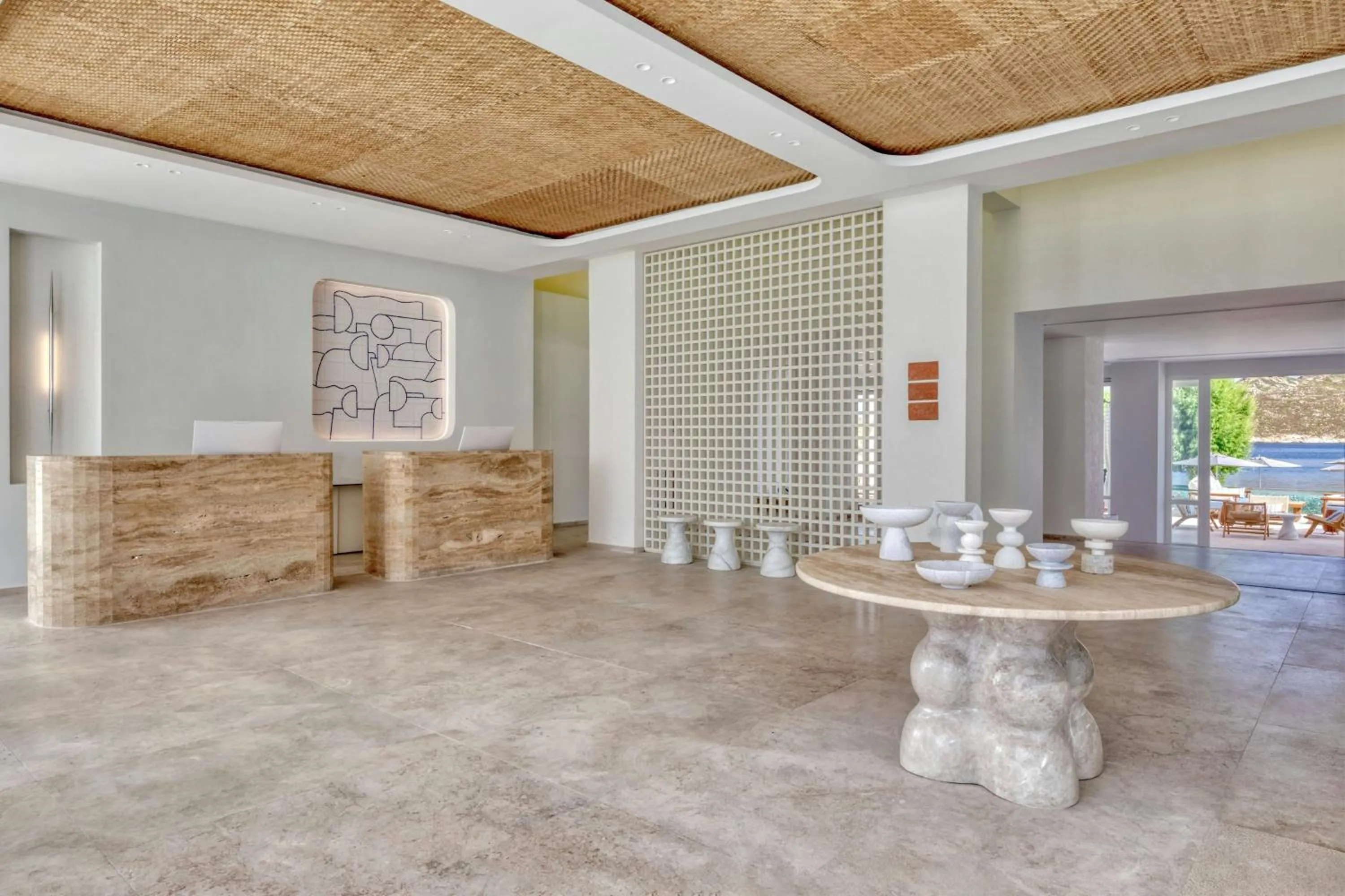 Lobby or reception in Patmos Aktis, a Luxury Collection Resort & Spa, Greece