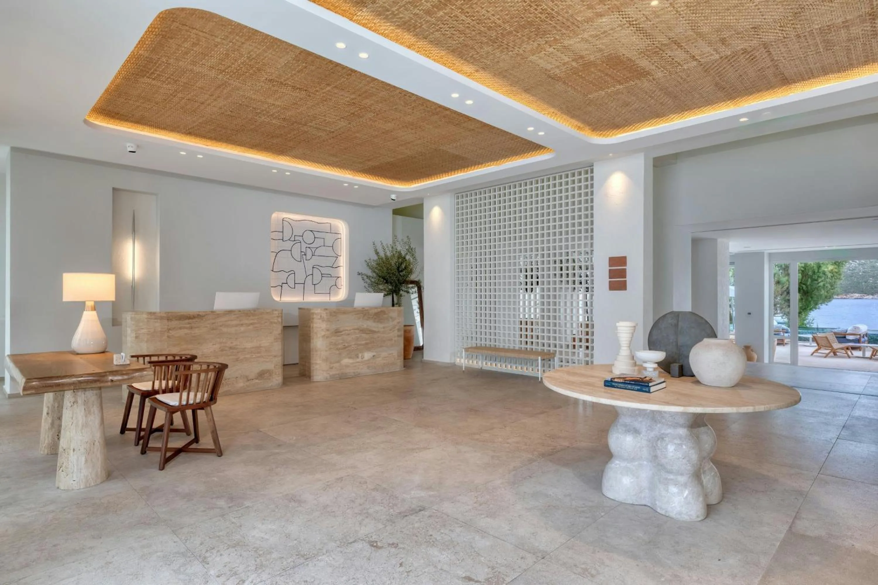 Lobby or reception in Patmos Aktis, a Luxury Collection Resort & Spa, Greece