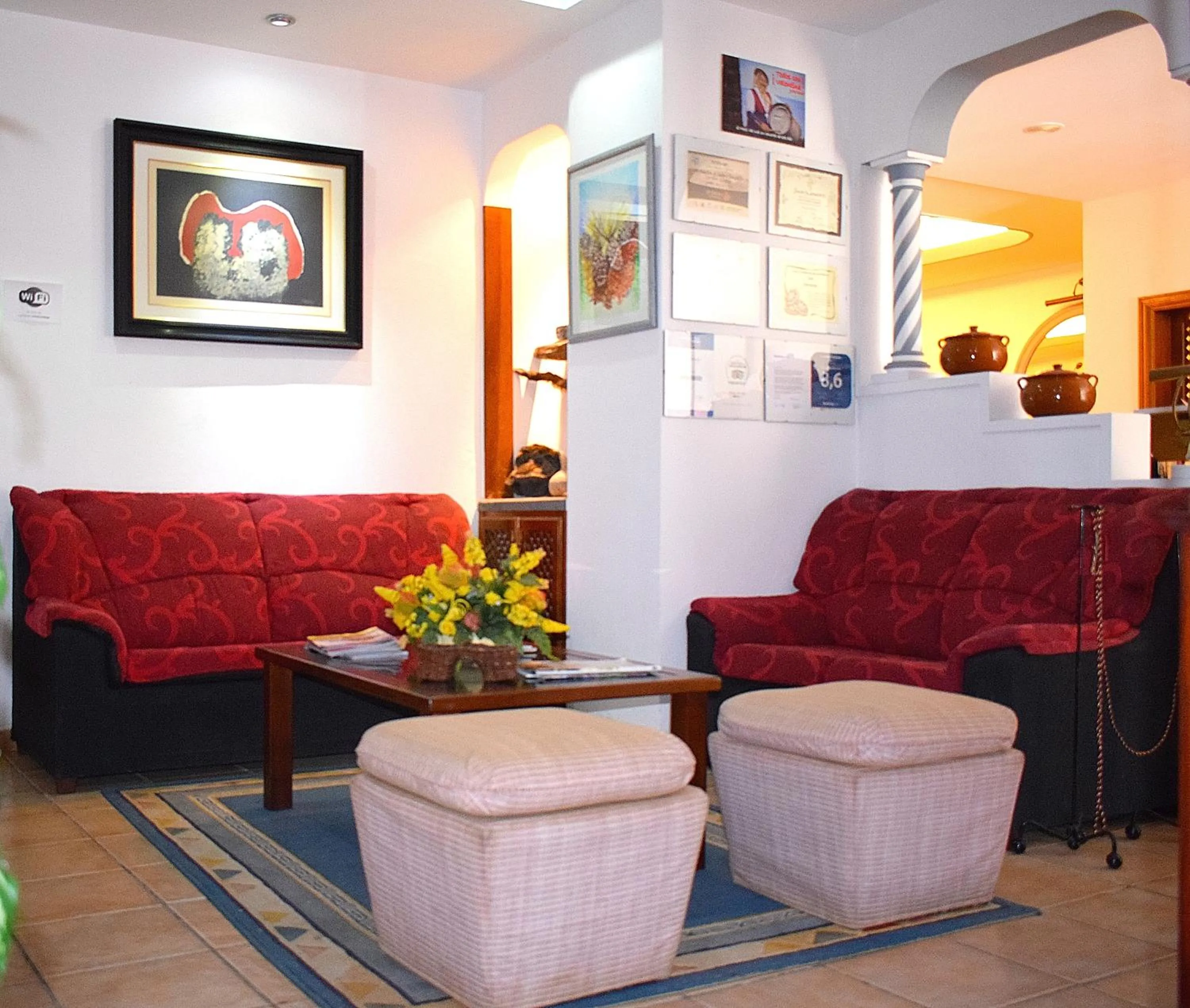 Lobby or reception in Hotel Ida Inés