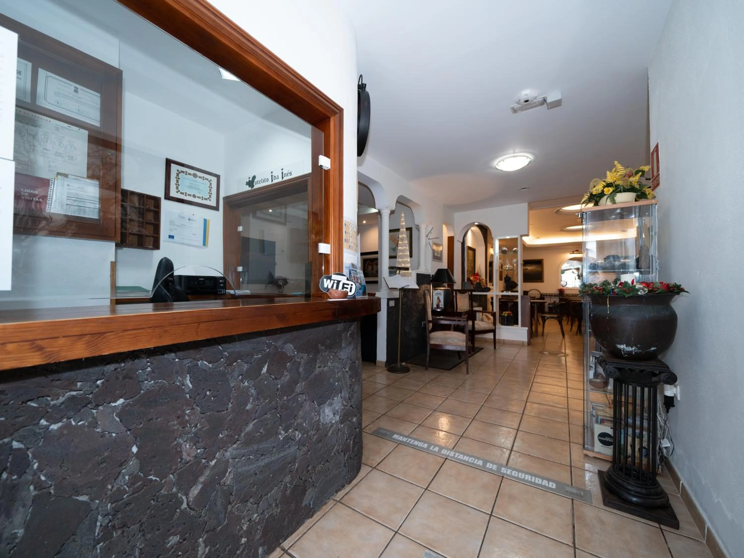 Lobby or reception in Hotel Ida Inés