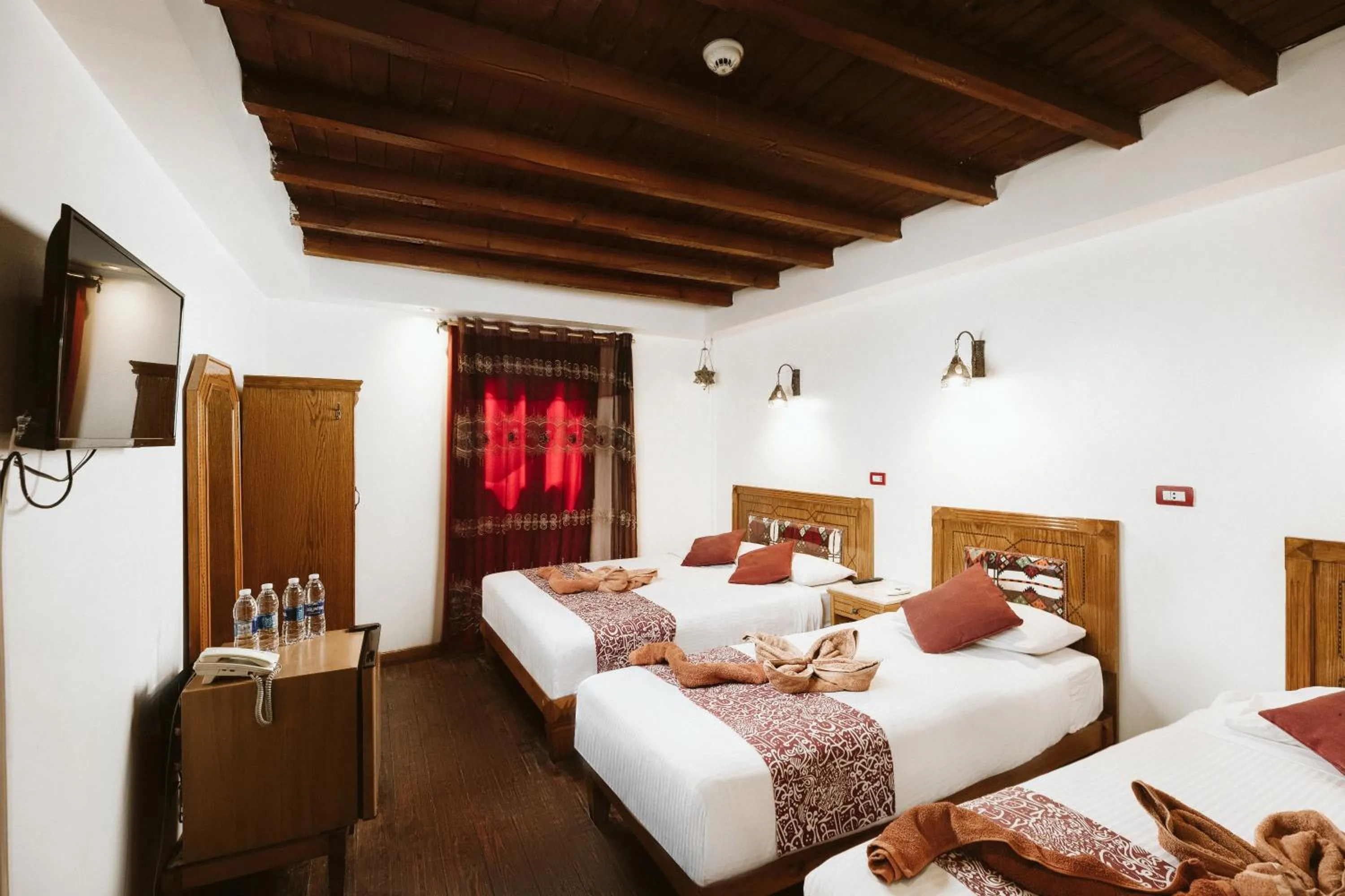 Bed in Nefertiti Hotel Luxor