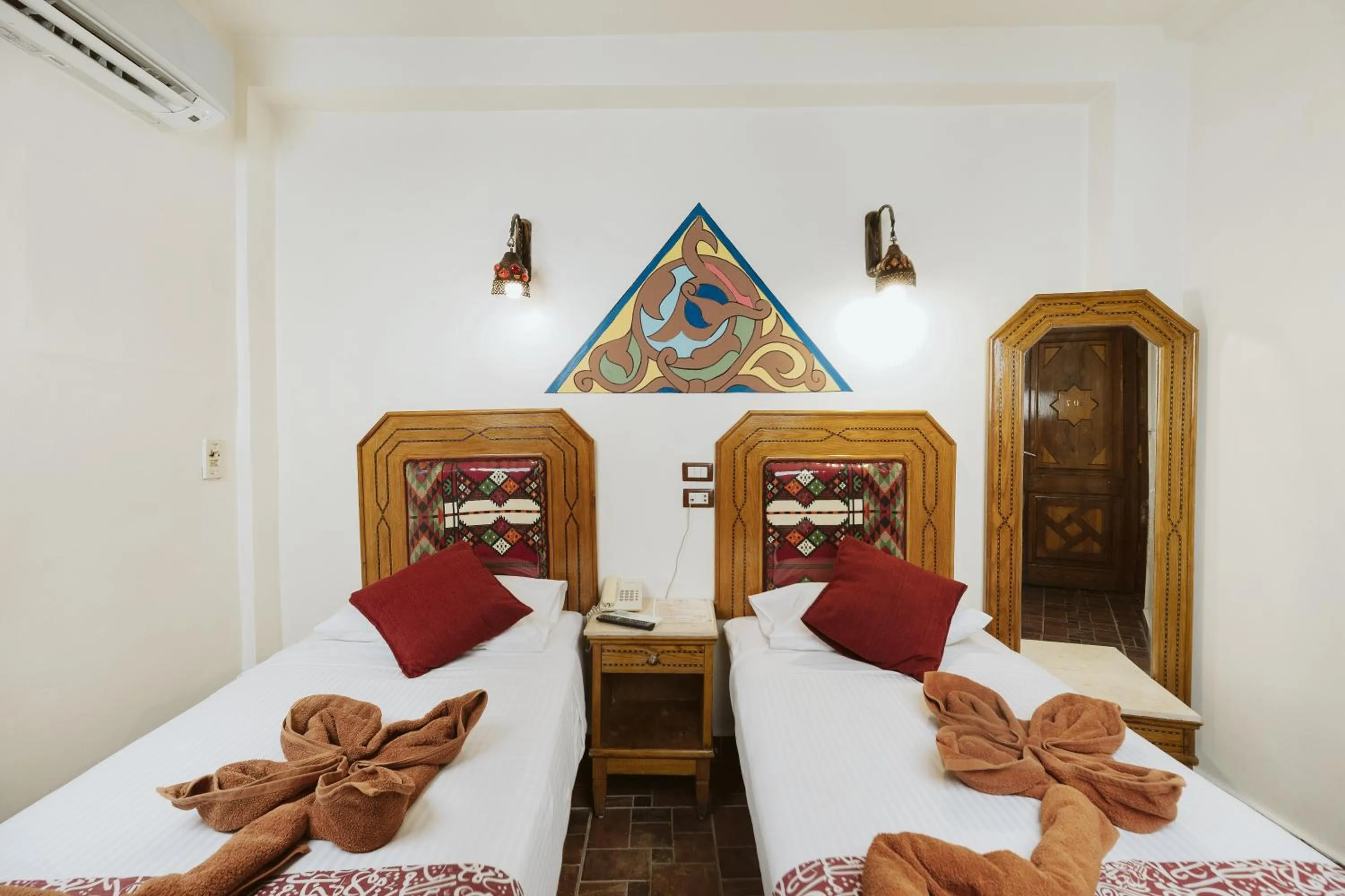 Bed in Nefertiti Hotel Luxor