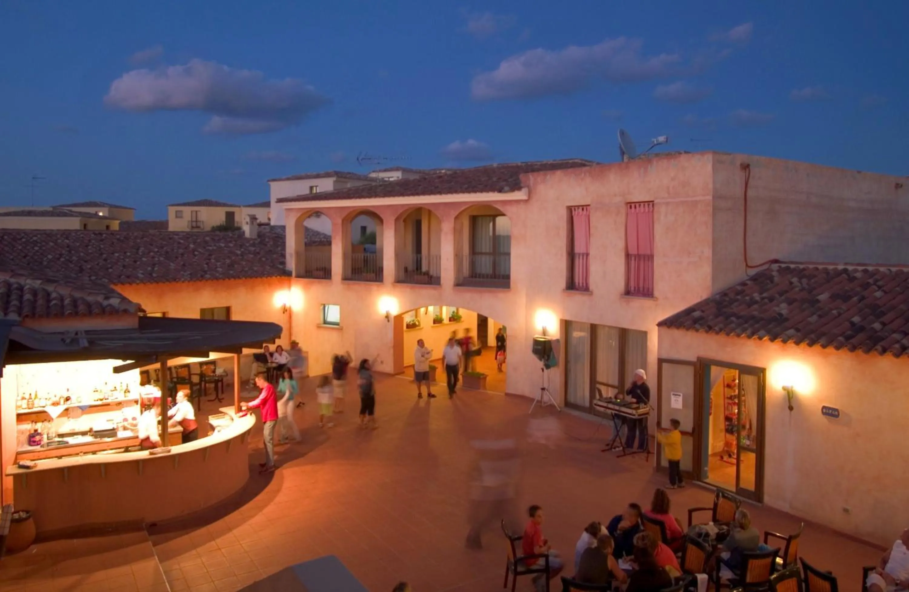 group of guests in Club Esse Gallura