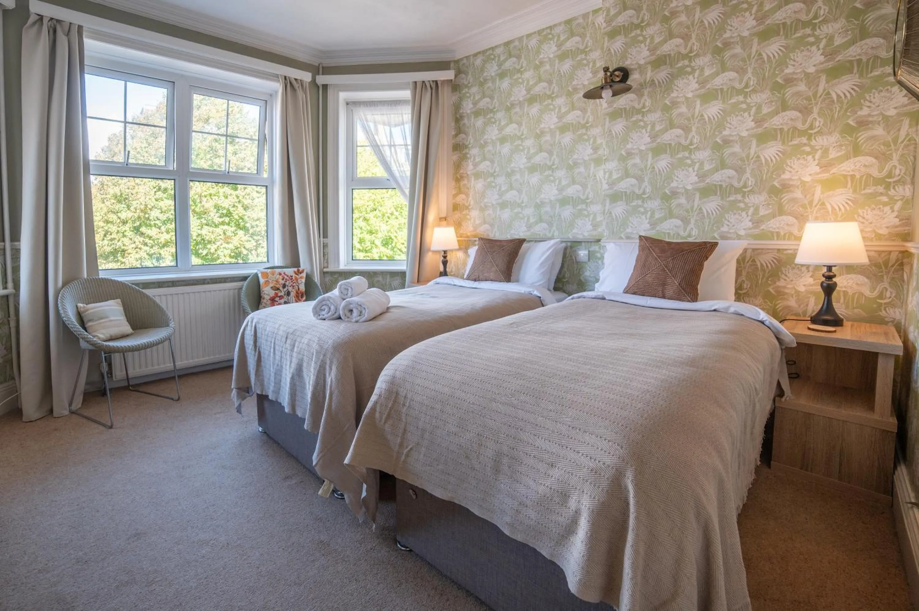 Bed in The Cherry Tree Guest House