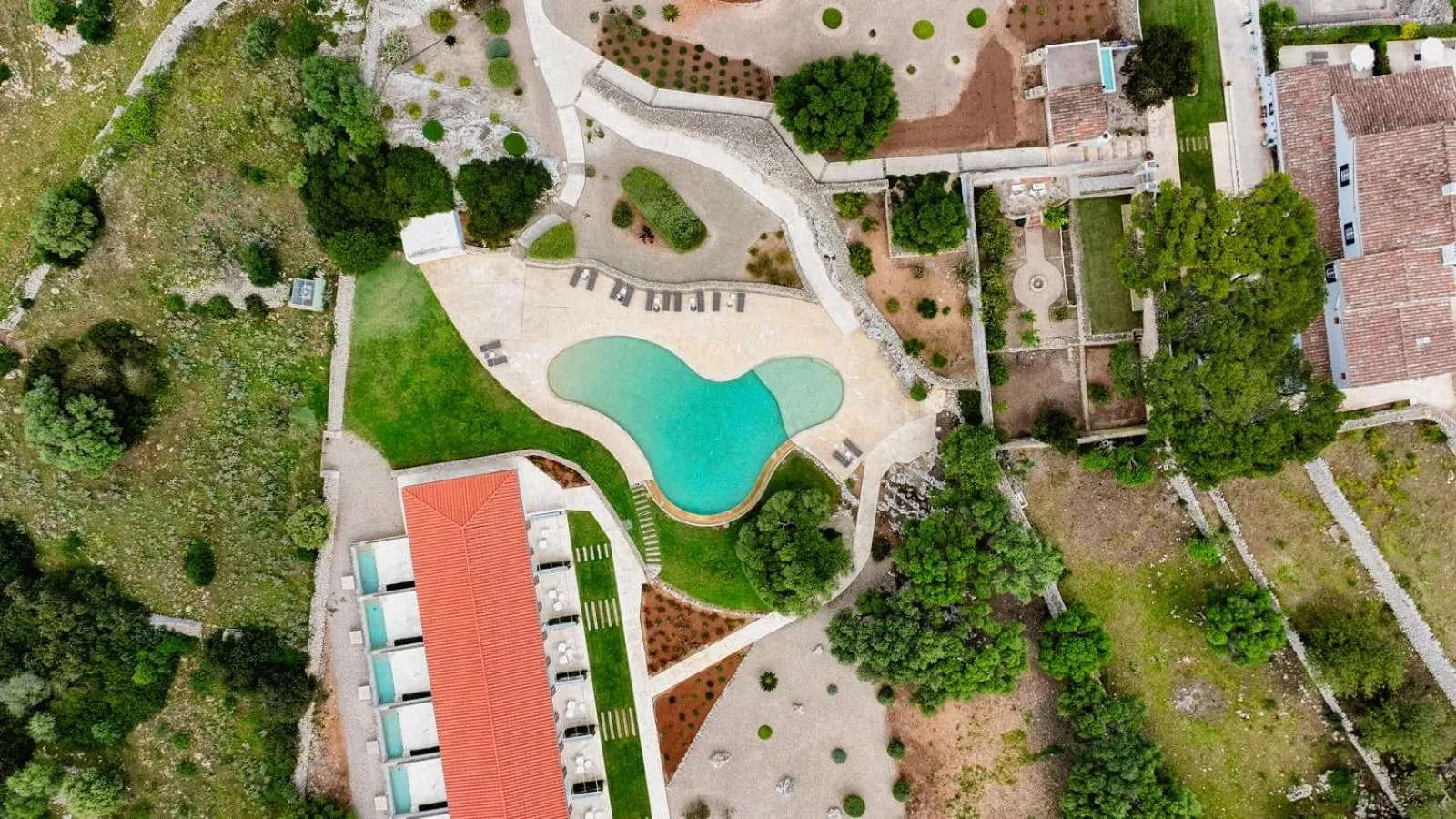 Bird's eye view in Hotel Rural Binigaus Vell