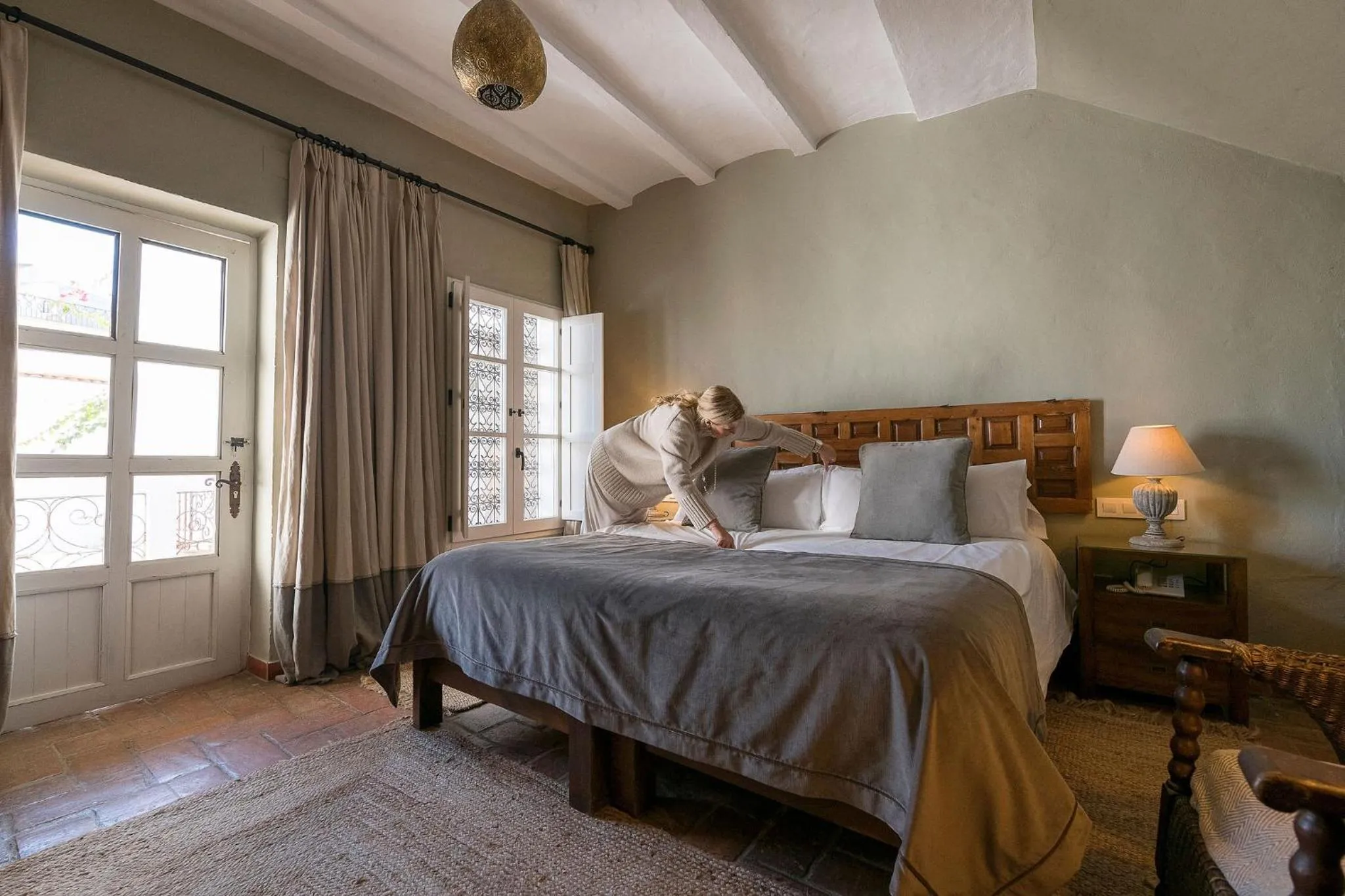 Bedroom, Bed in Hotel La Casa del Califa