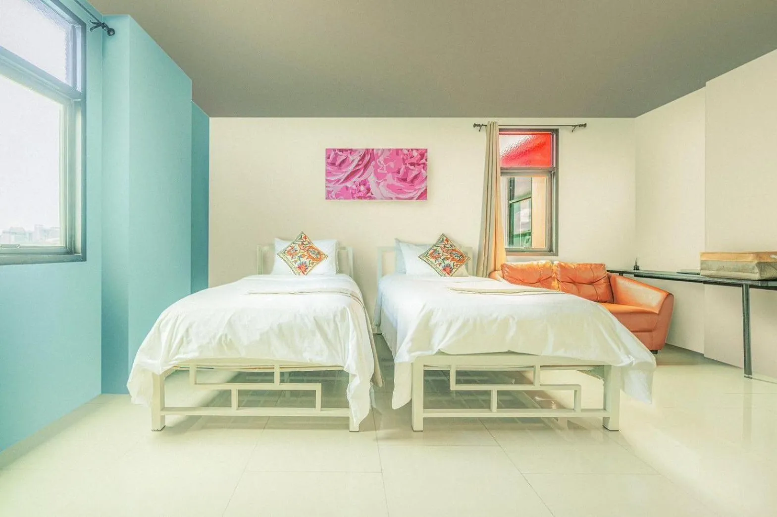 Bed in Baansuanprannok Hotel