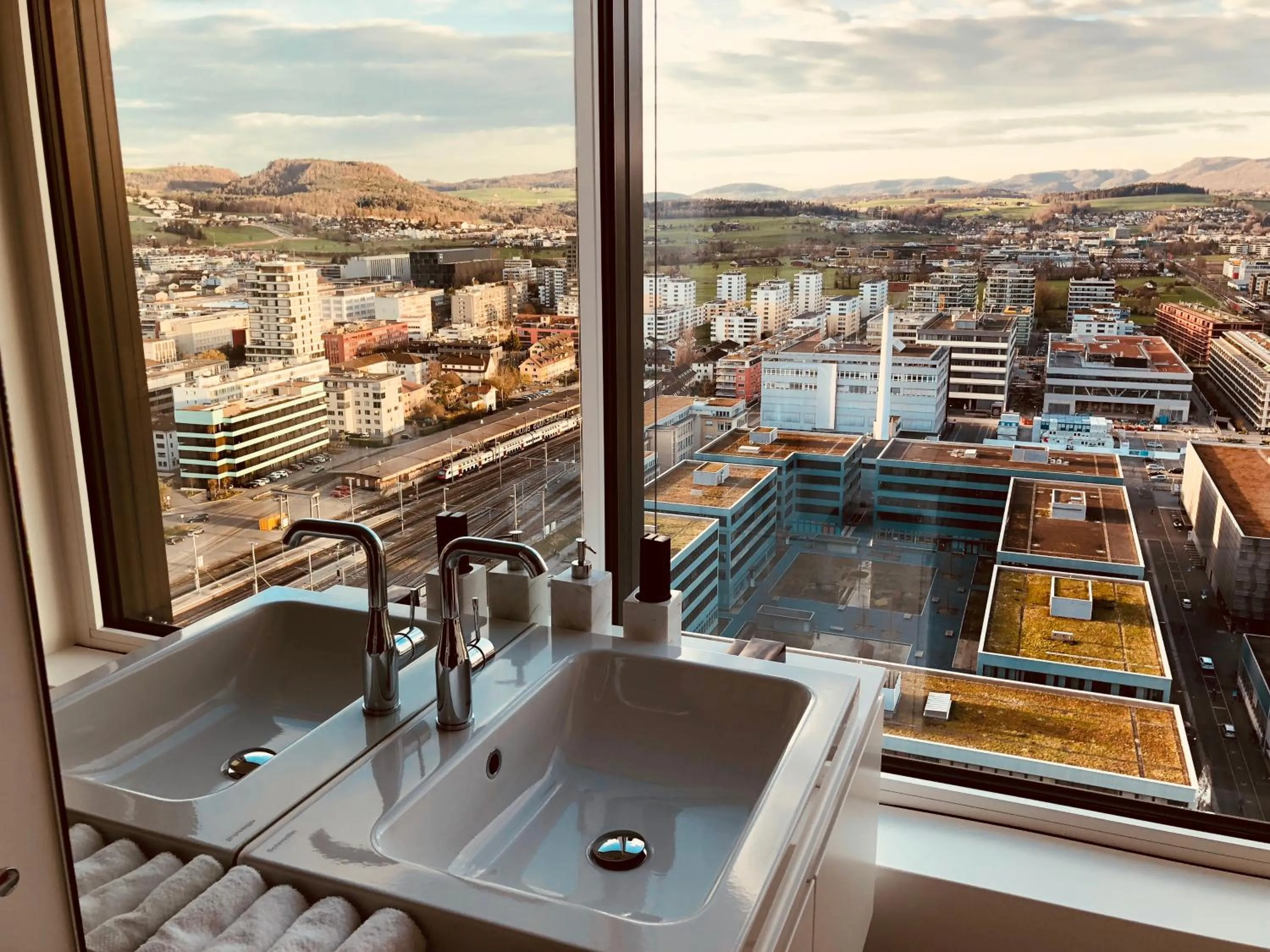 Bathroom in Park Tower City View Apartments