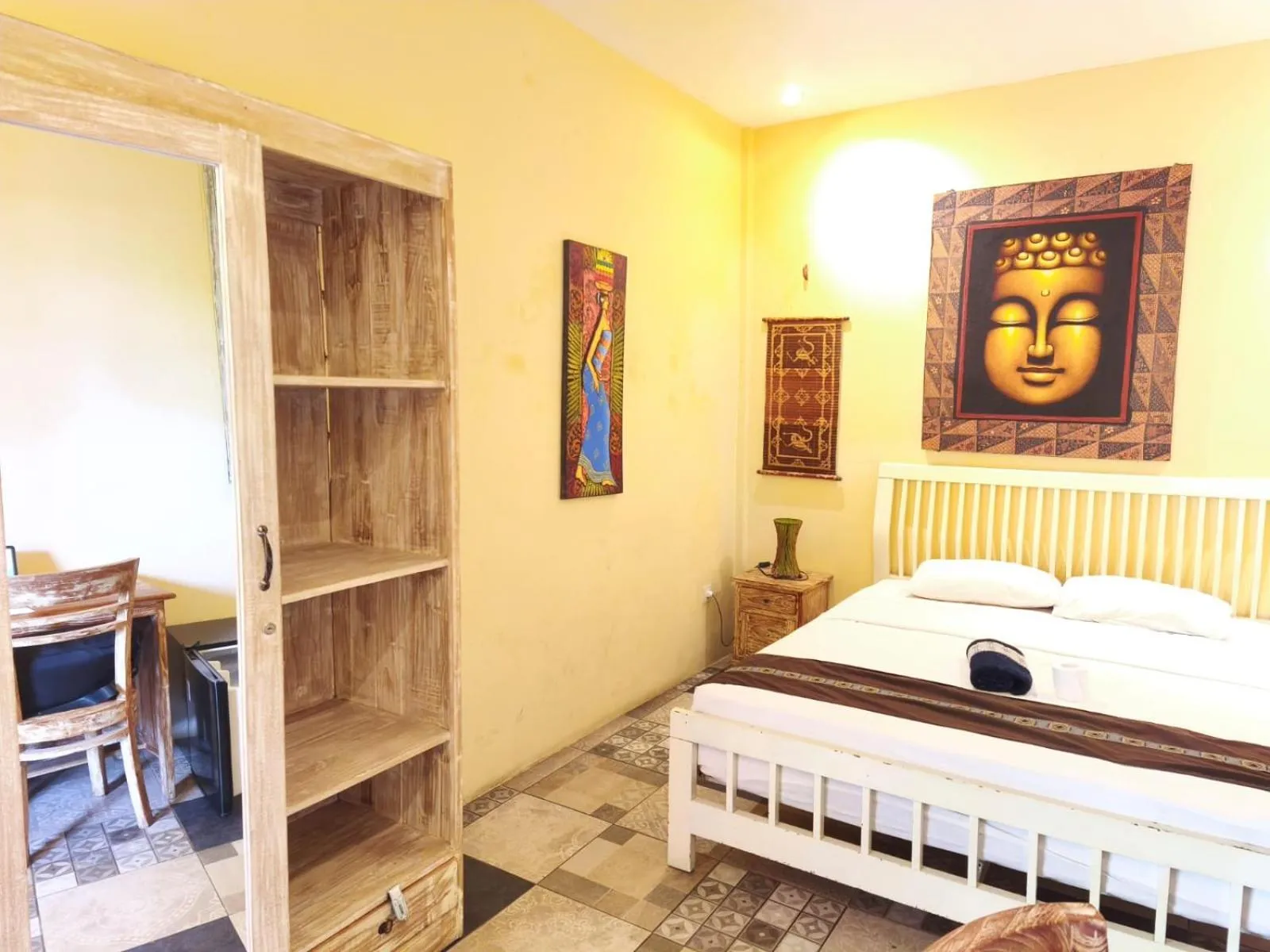 Bed in Canggu Pinpoint Rooms