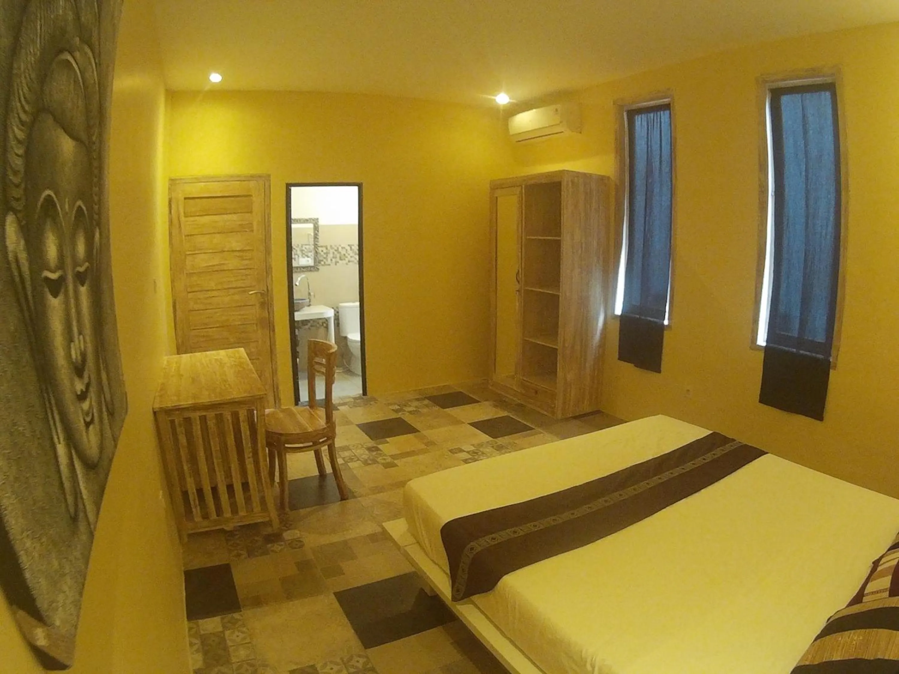 Bedroom, Bed in Canggu Pinpoint Rooms