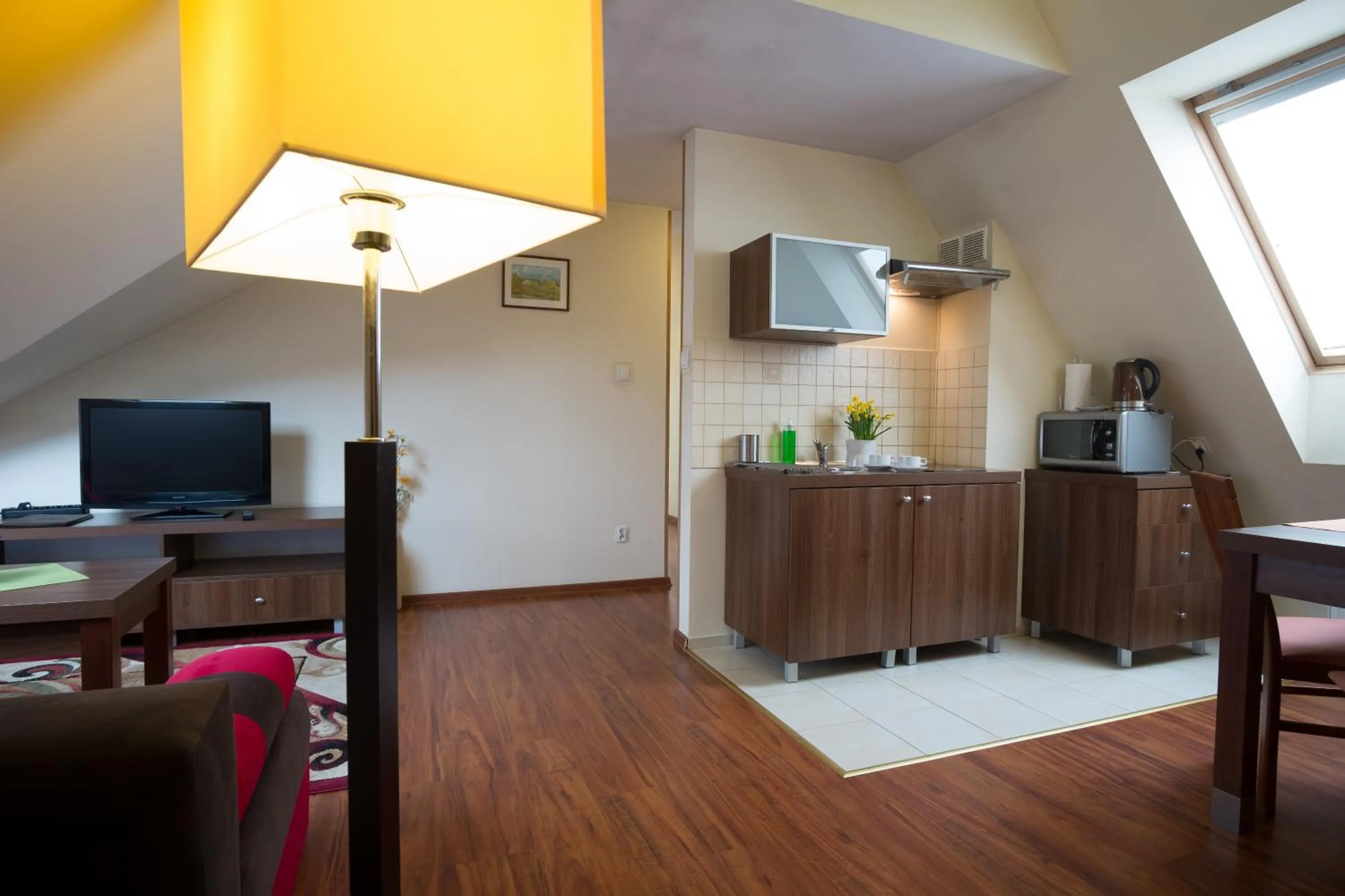 Kitchen or kitchenette in Aparthotel Bellamonte