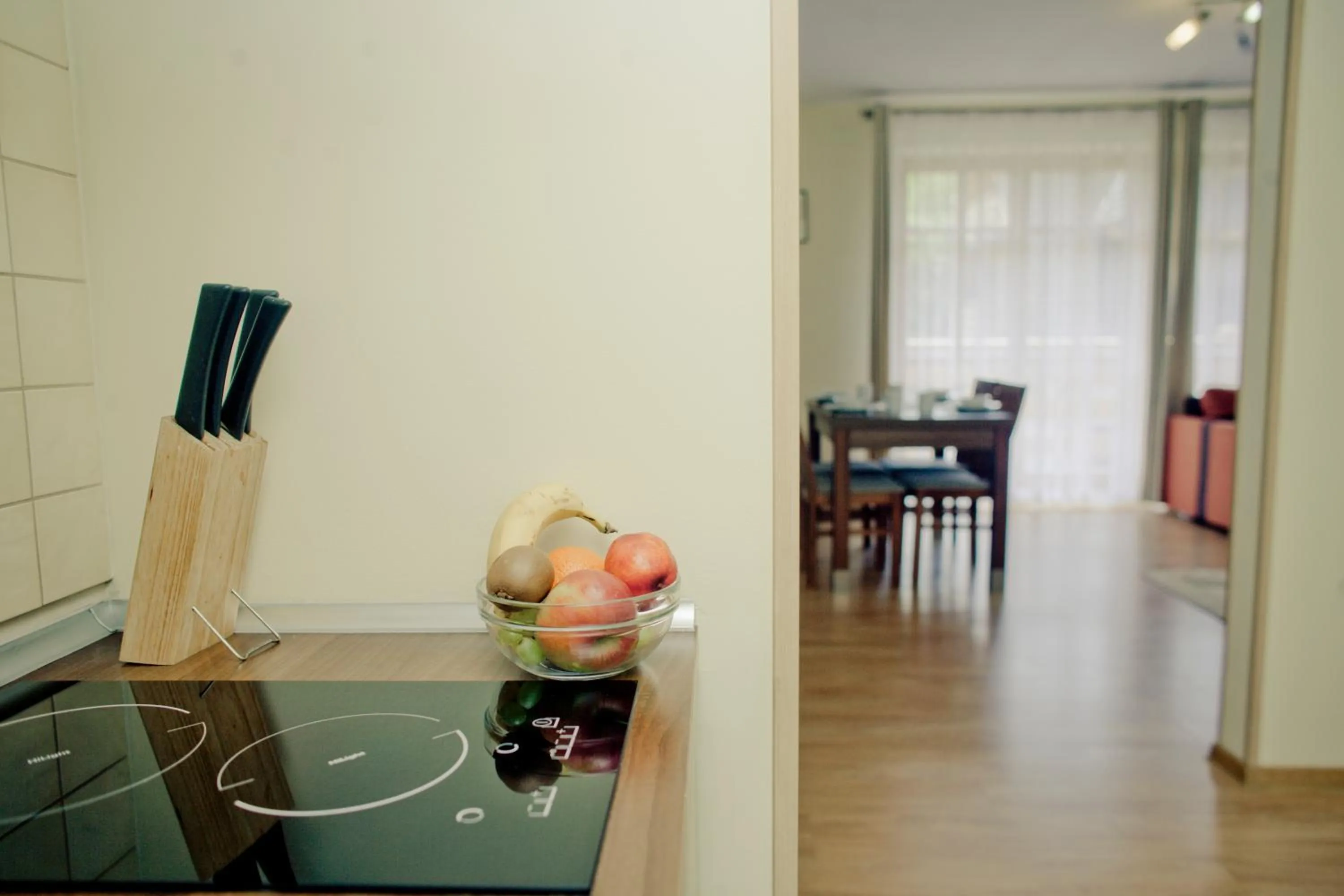 Kitchen or kitchenette in Aparthotel Bellamonte