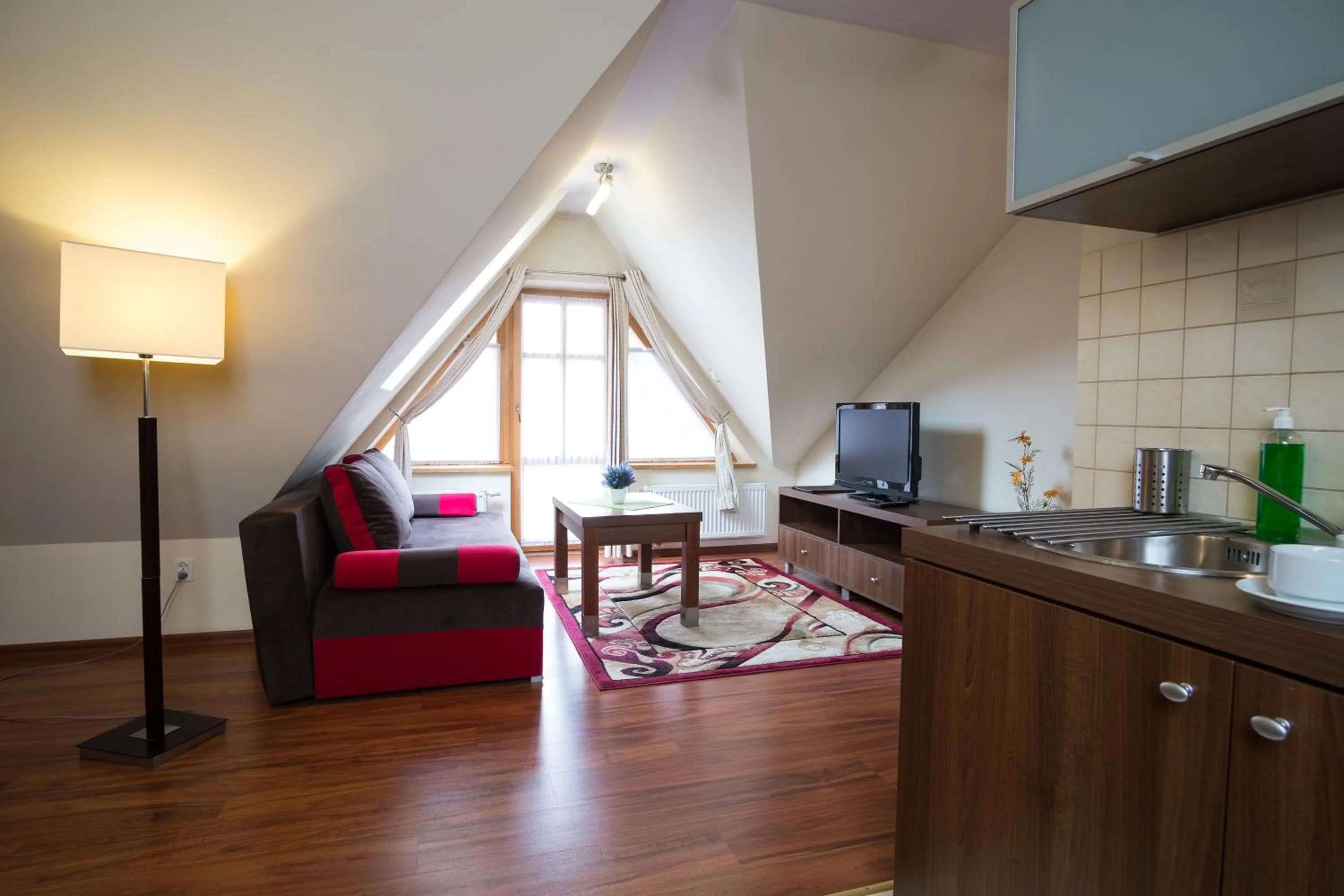 Kitchen or kitchenette in Aparthotel Bellamonte