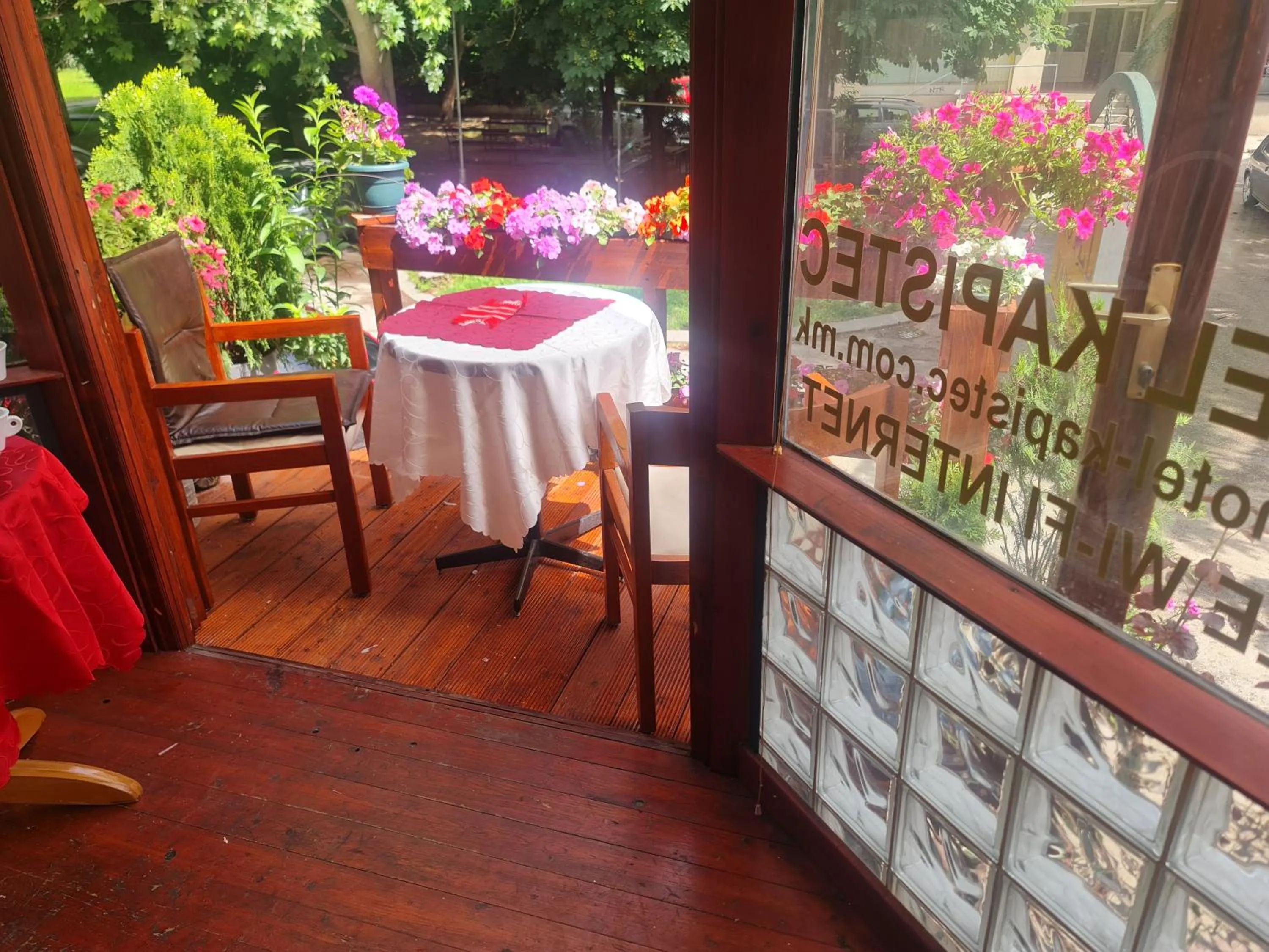 Balcony/Terrace in Hotel Kapistec Skopje
