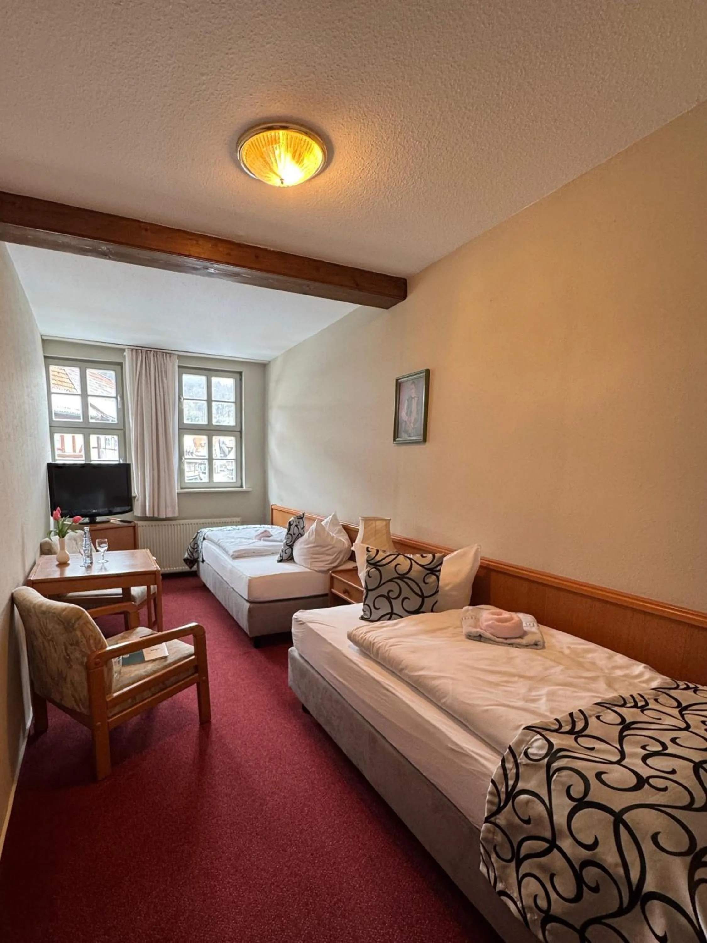 Bed in Hotel Zum Kanzler