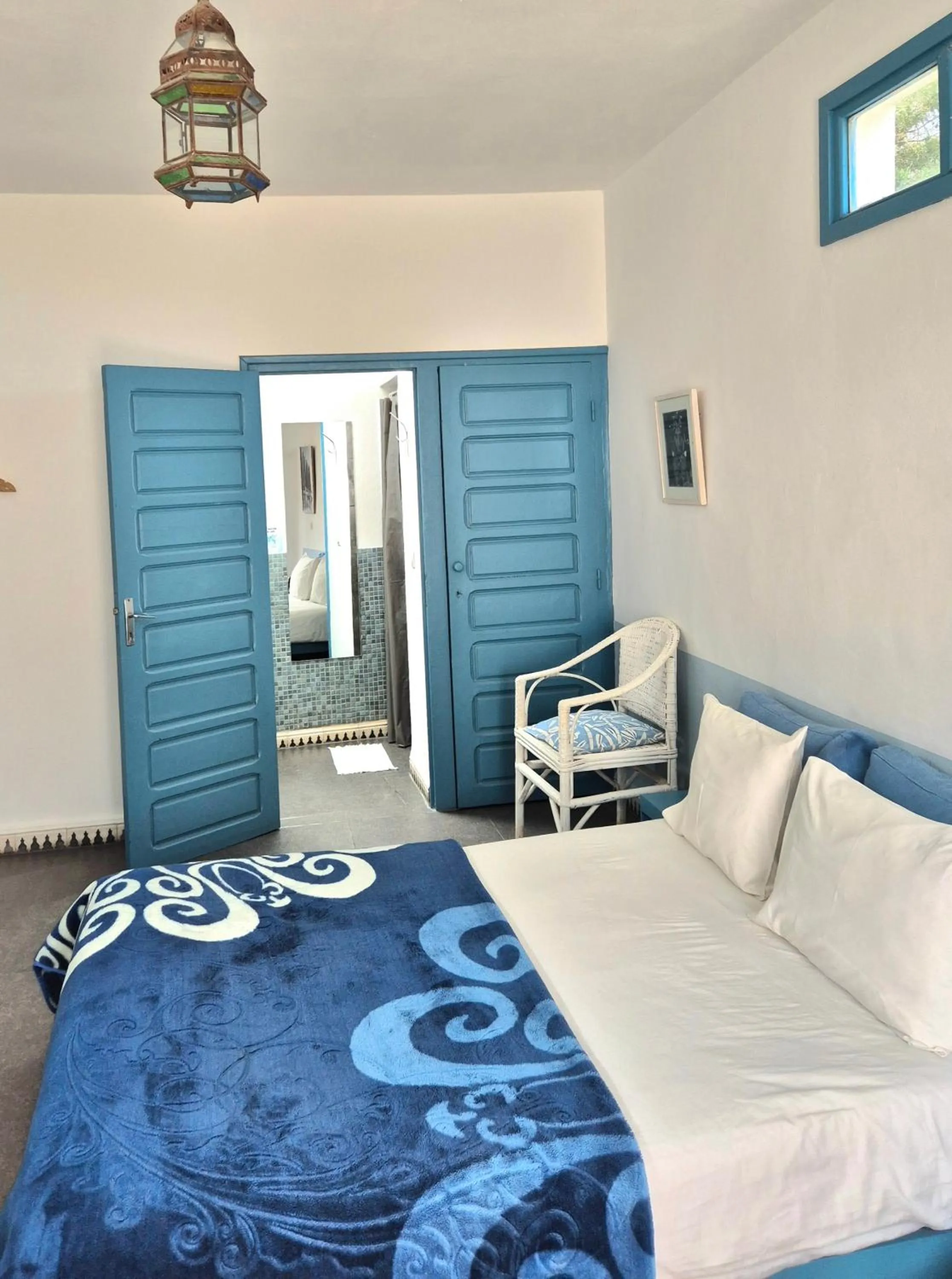 Bed in Hotel Villa Soleil