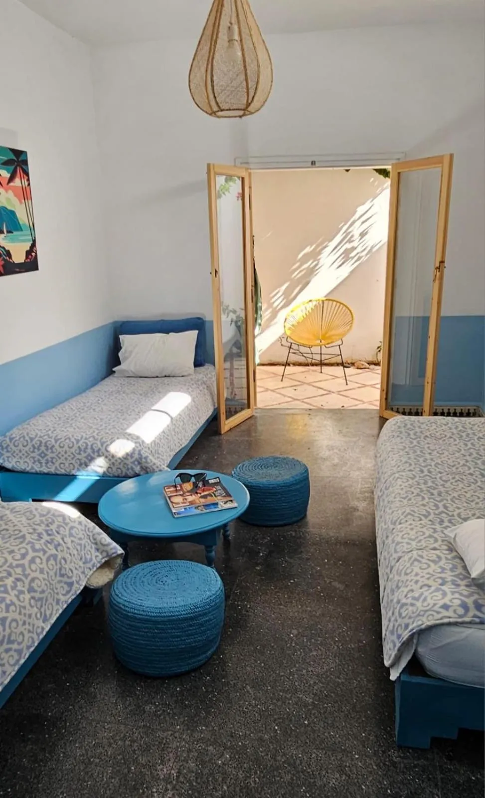 Bed in Hotel Villa Soleil