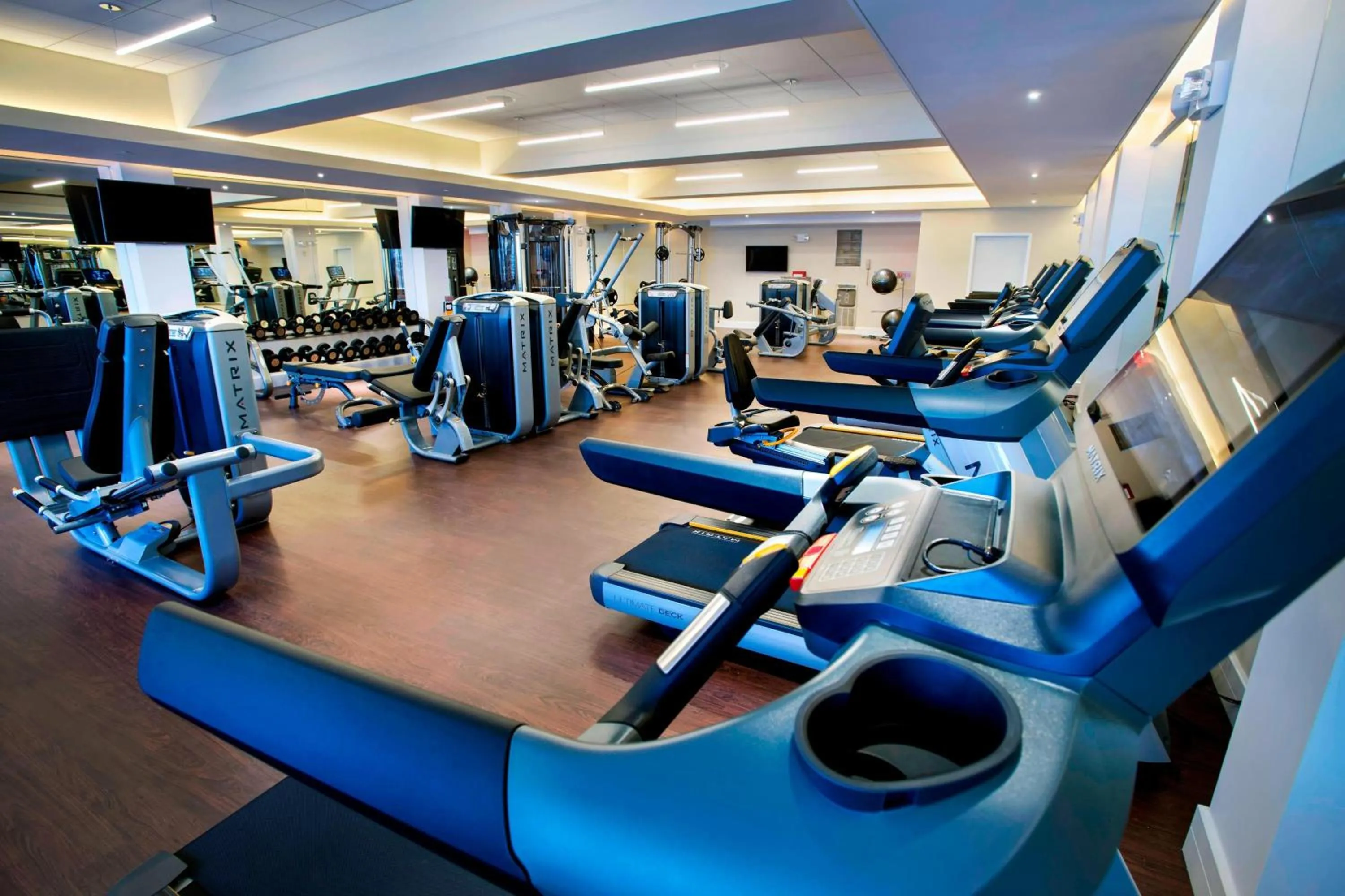 Fitness centre/facilities in New York Marriott Downtown
