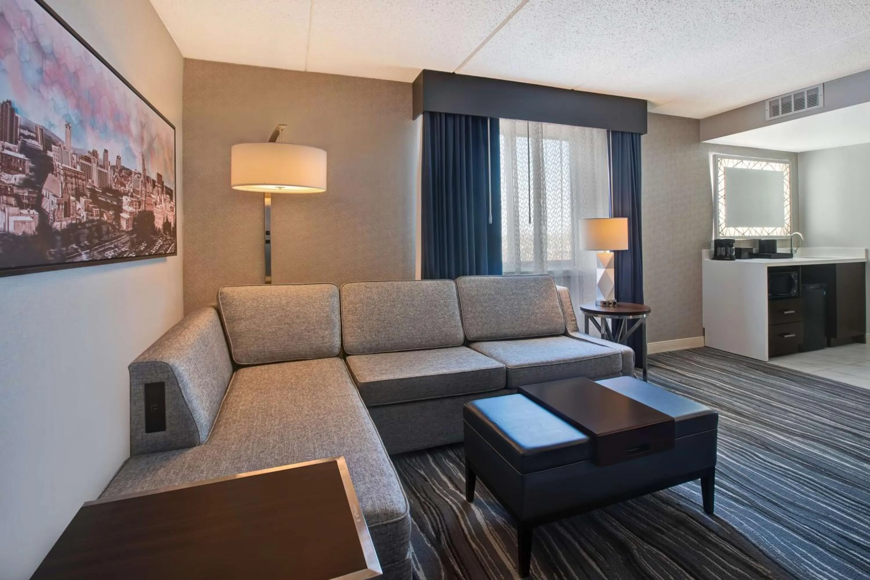 Living room in Embassy Suites Syracuse