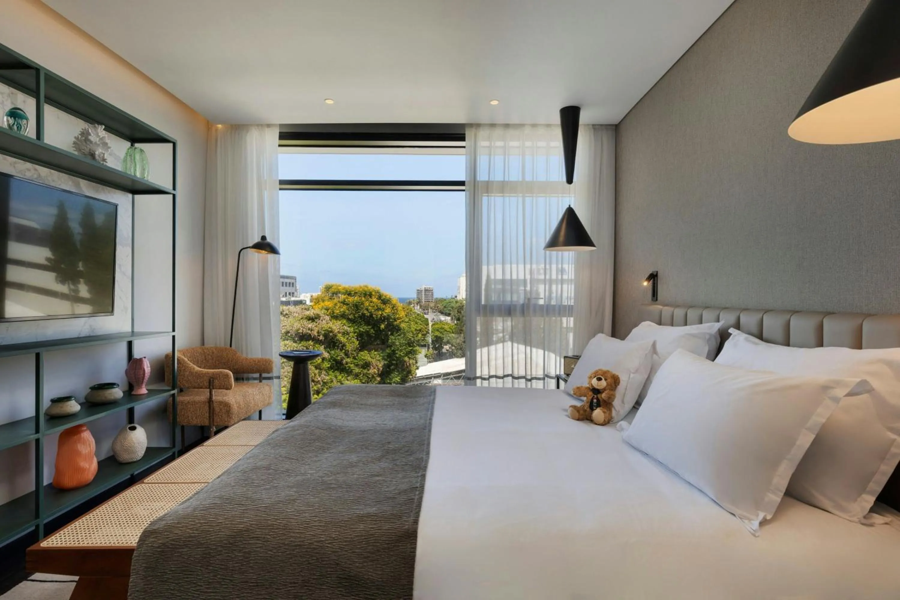 Photo of the whole room, Bed in Publica Isrotel, Autograph Collection