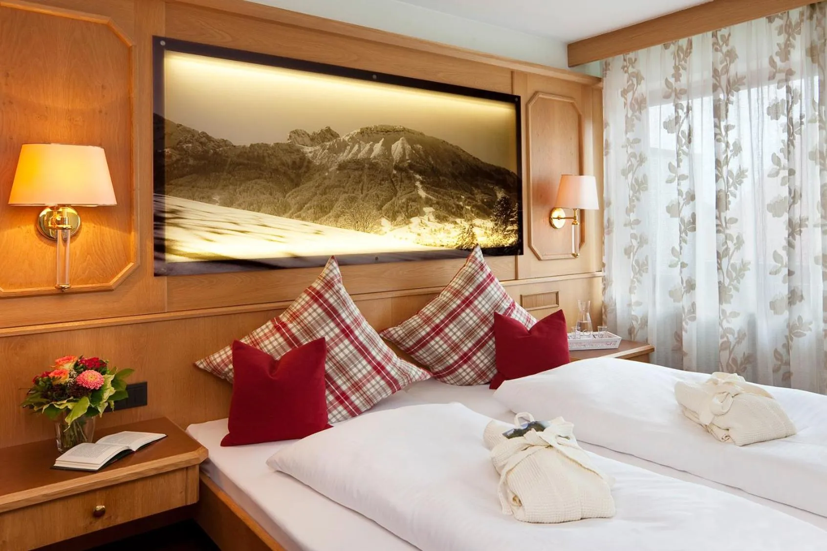 Bedroom, Bed in Hotel Berghof