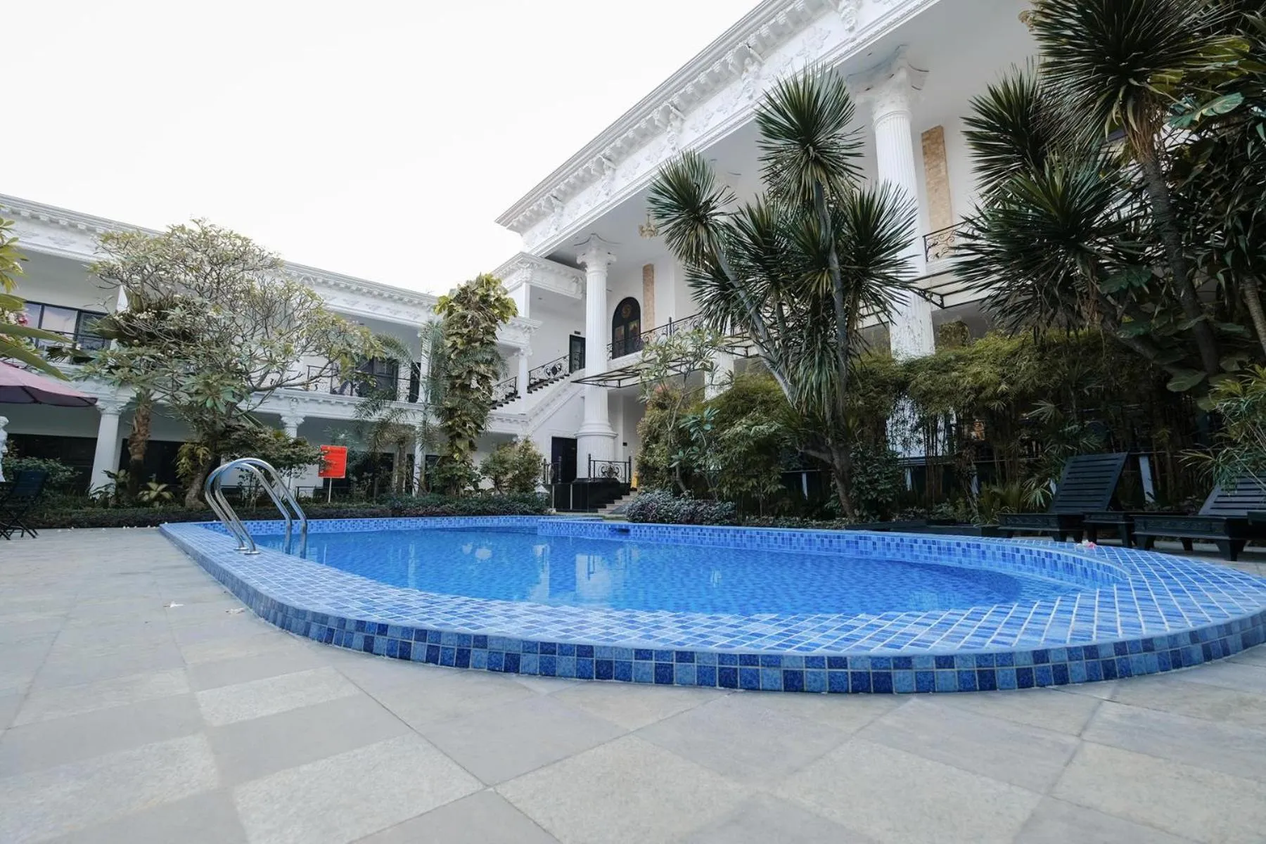 Pool view in The Grand Palace Hotel Yogyakarta