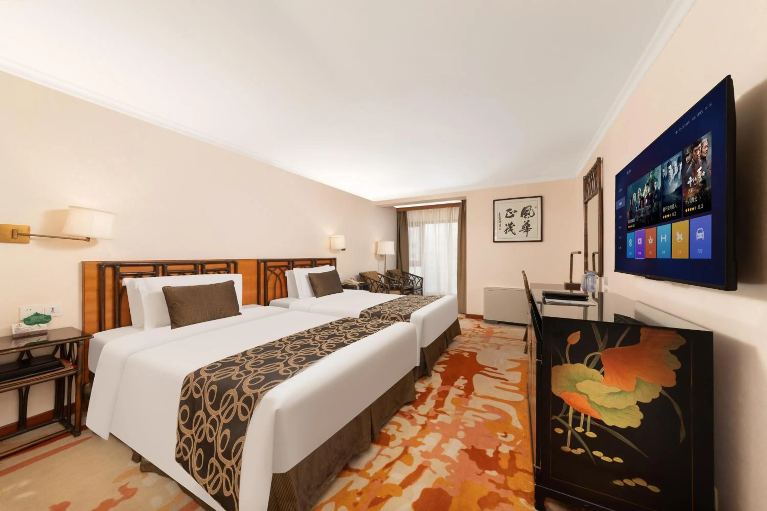 Bed in Jianguo Hotel Xi'an